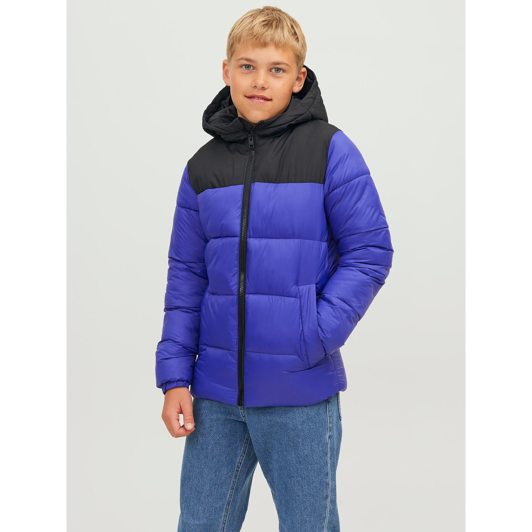 Jack&Jones Junior Vatovaná bunda 12236884 Modrá Regular Fit - Pepit.cz