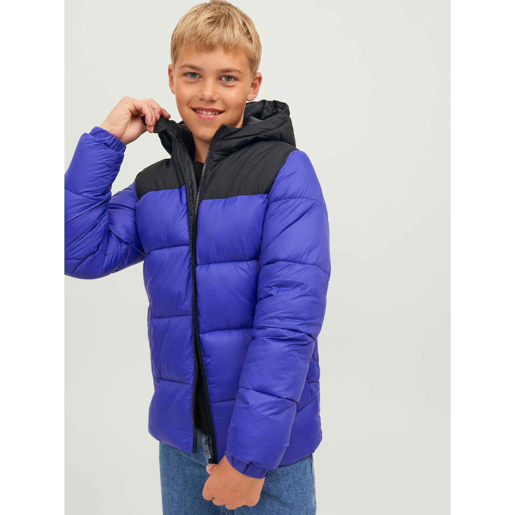 Jack&Jones Junior Vatovaná bunda 12236884 Modrá Regular Fit - Pepit.cz