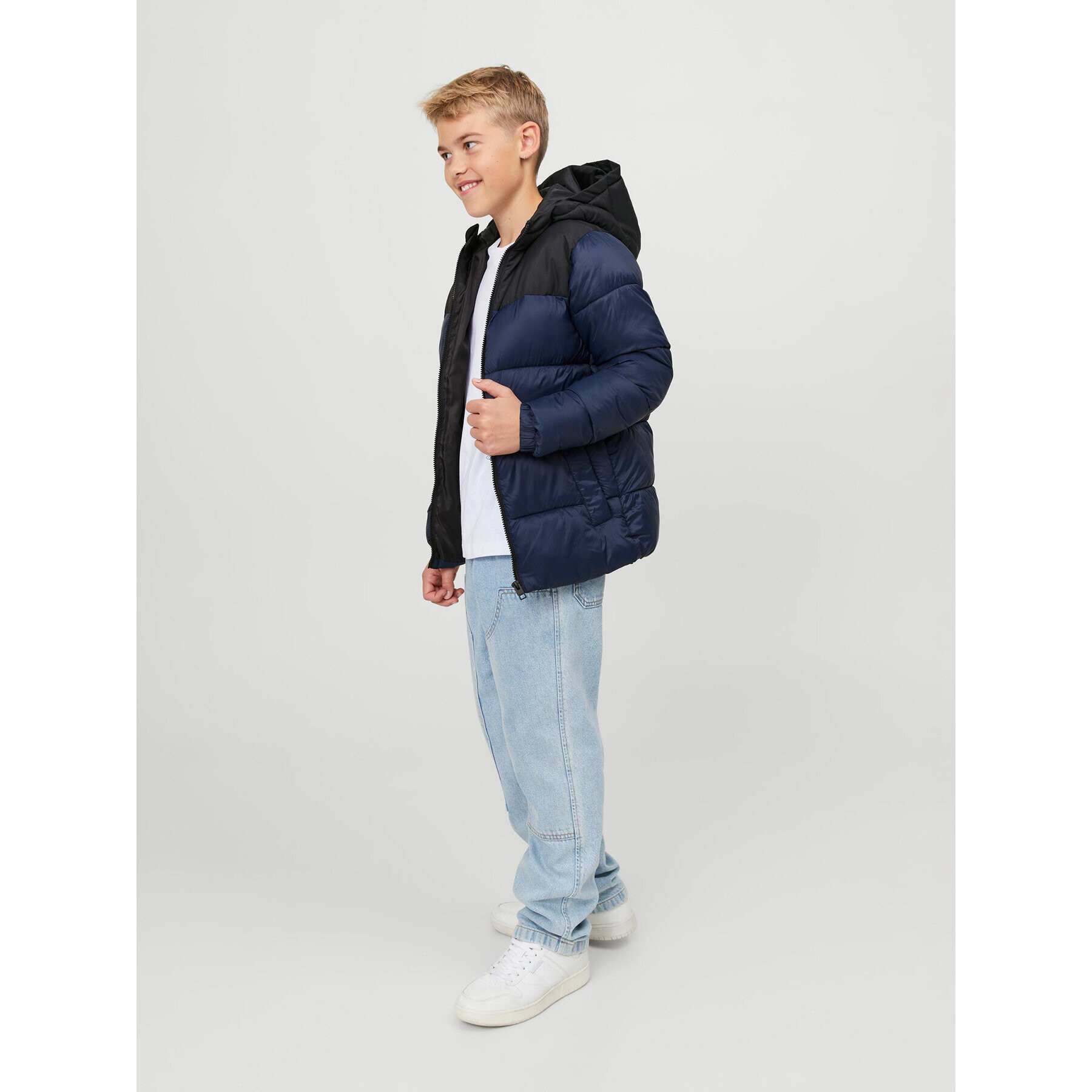 Jack&Jones Junior Vatovaná bunda 12236884 Tmavomodrá Regular Fit - Pepit.cz