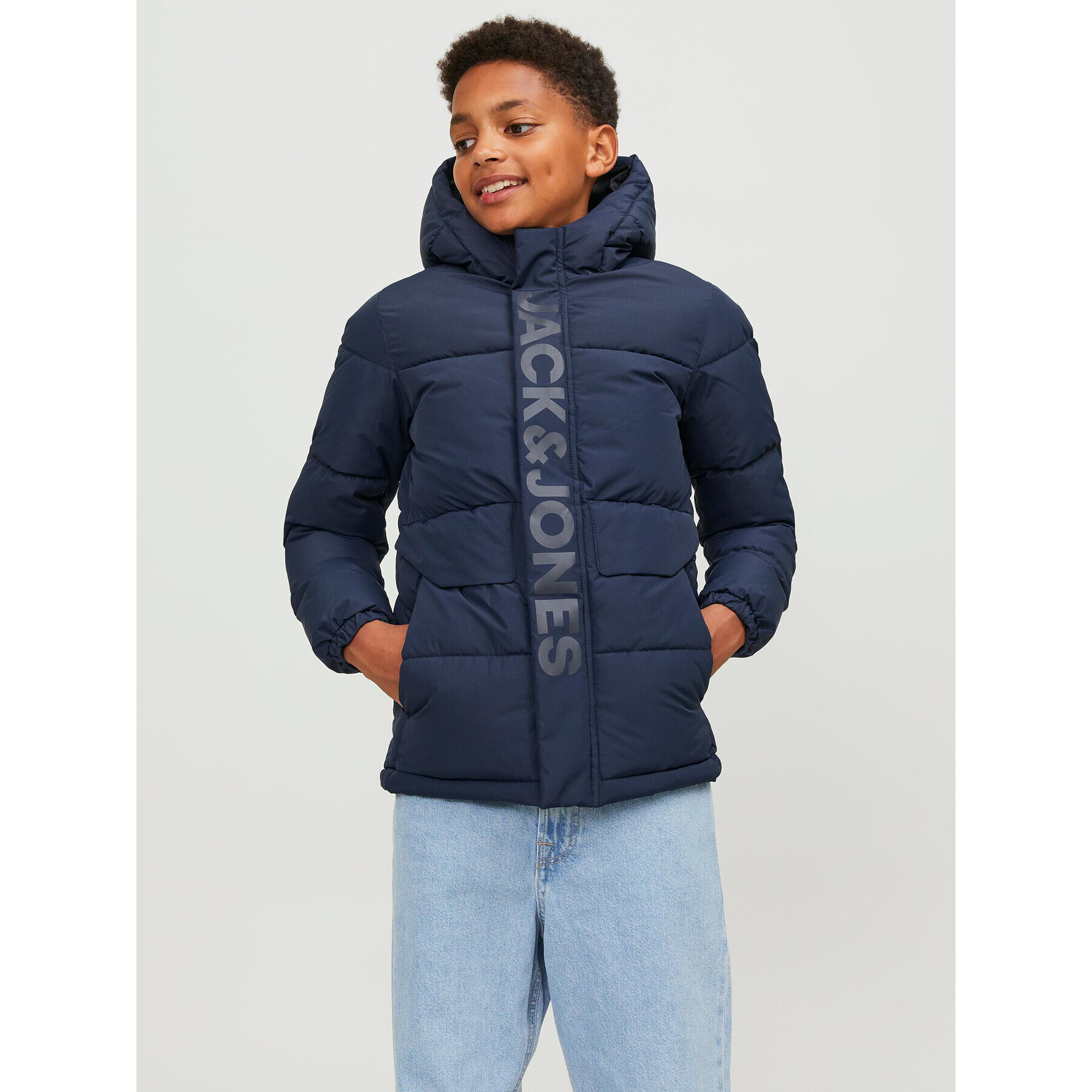 Jack&Jones Junior Vatovaná bunda 12246122 Tmavomodrá Regular Fit - Pepit.cz