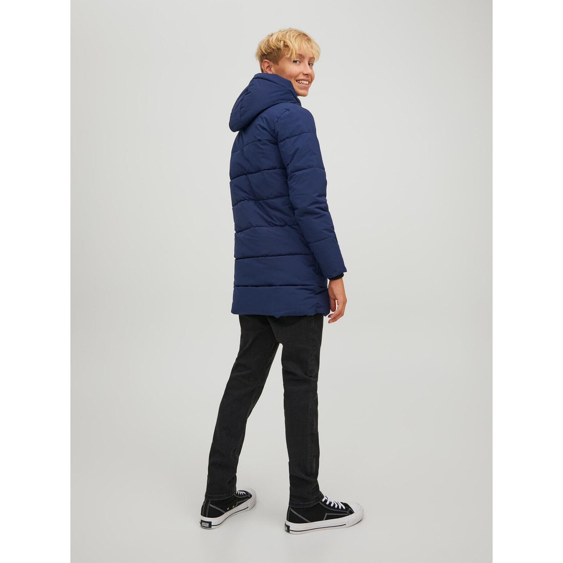 Jack&Jones Junior Vatovaná bunda Copenhagen 12215844 Tmavomodrá Regular Fit - Pepit.cz