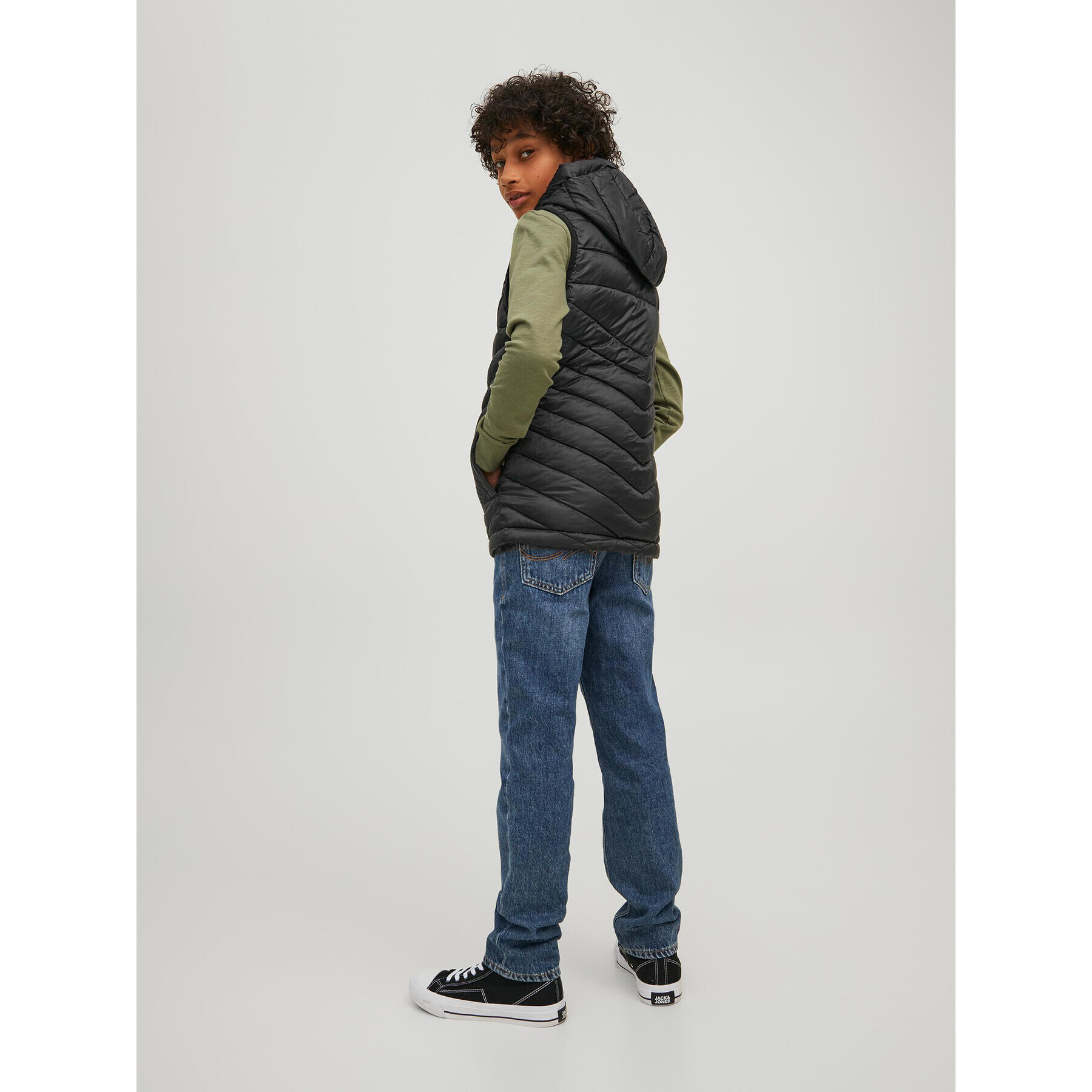 Jack&Jones Junior Vesta Hero 12212854 Černá Regular Fit - Pepit.cz