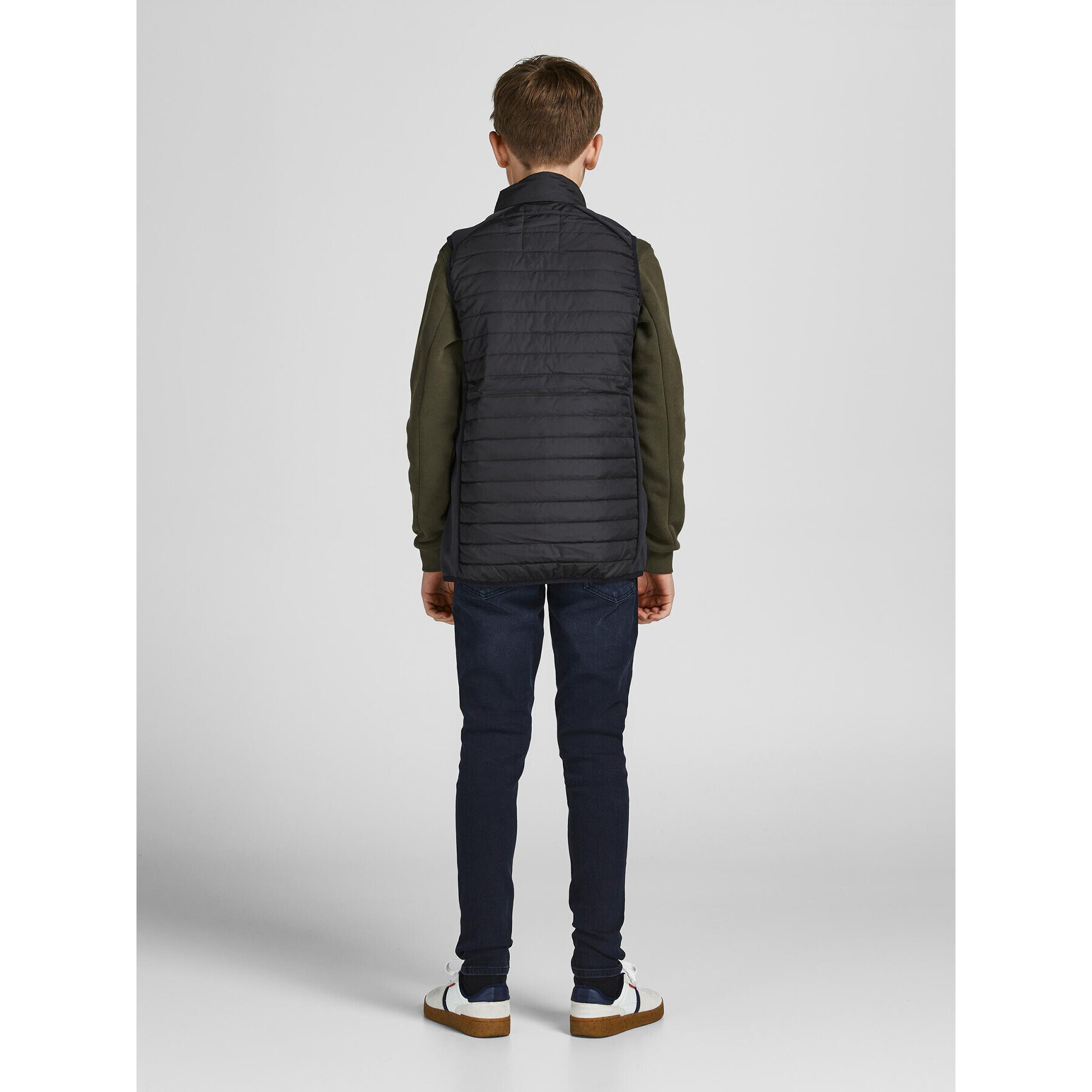 Jack&Jones Junior Vesta Multi 12200792 Černá Regular Fit - Pepit.cz