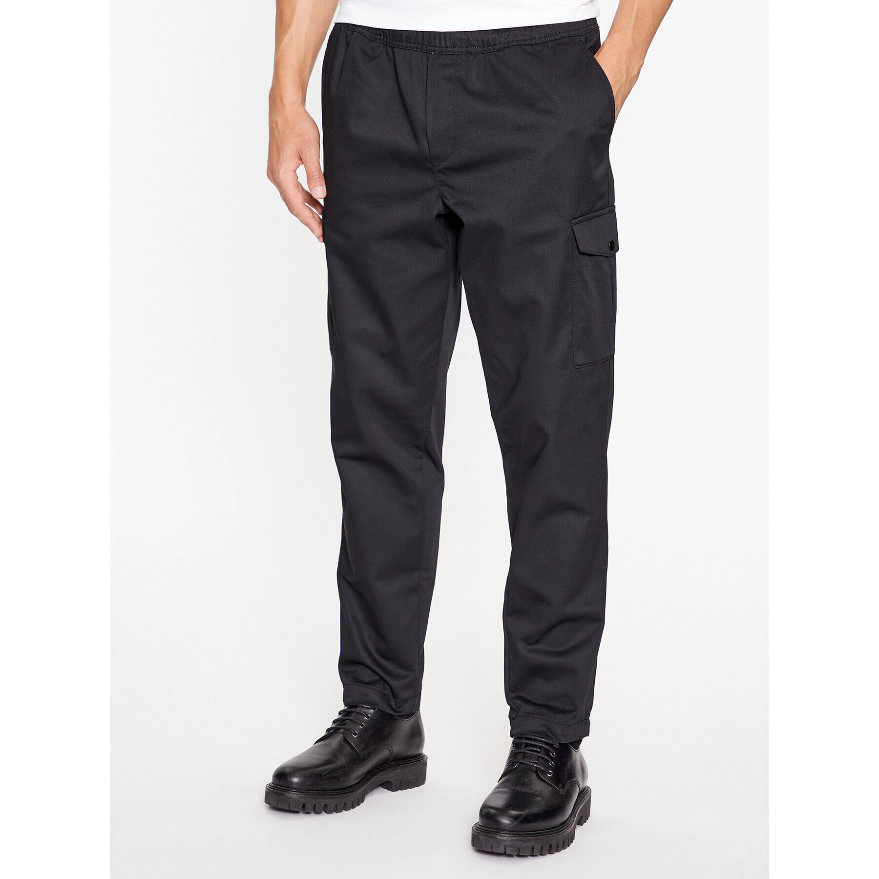 Jack&Jones Kalhoty z materiálu 12237534 Černá Wide Leg - Pepit.cz