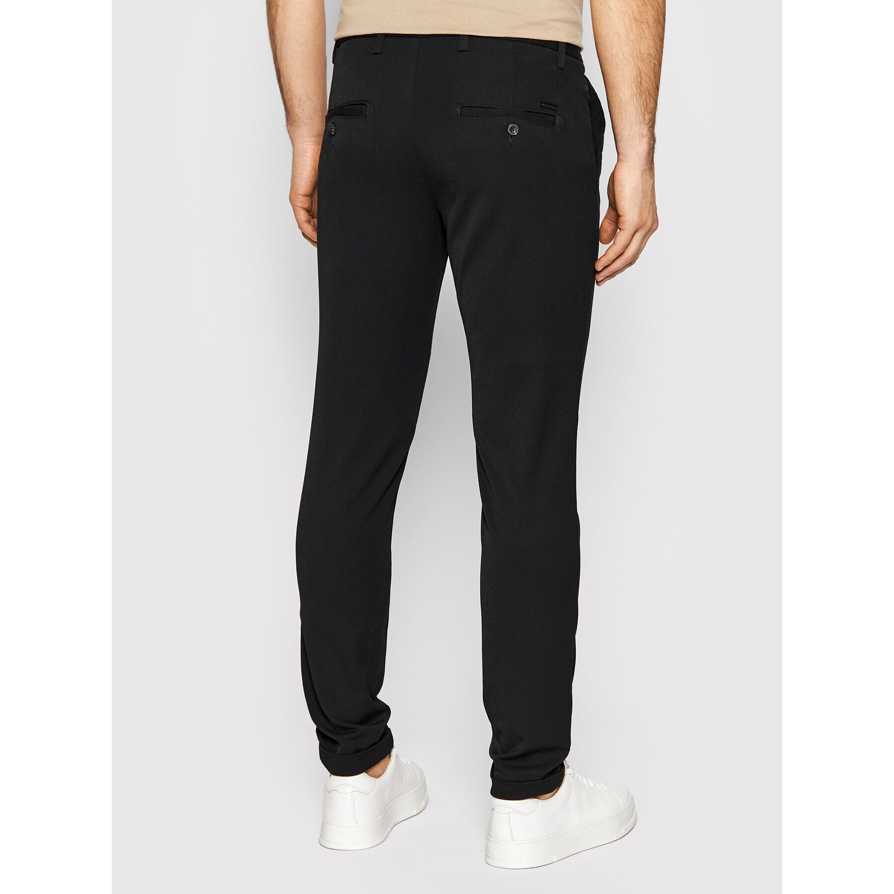 Jack&Jones Kalhoty z materiálu Marco 12159954 Černá Slim Fit - Pepit.cz