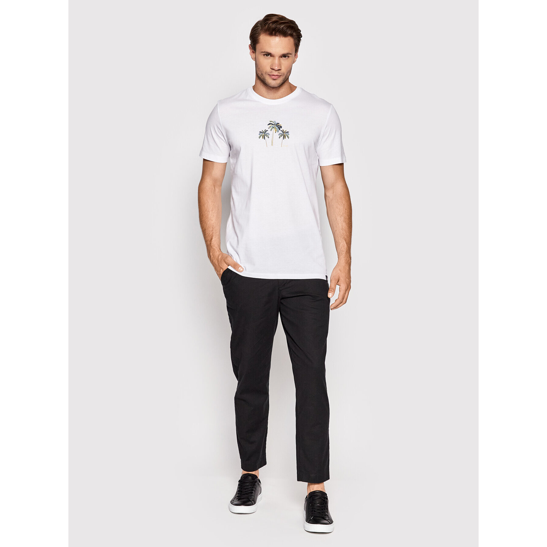 Jack&Jones Kalhoty z materiálu Stace 12210114 Černá Regular Fit - Pepit.cz