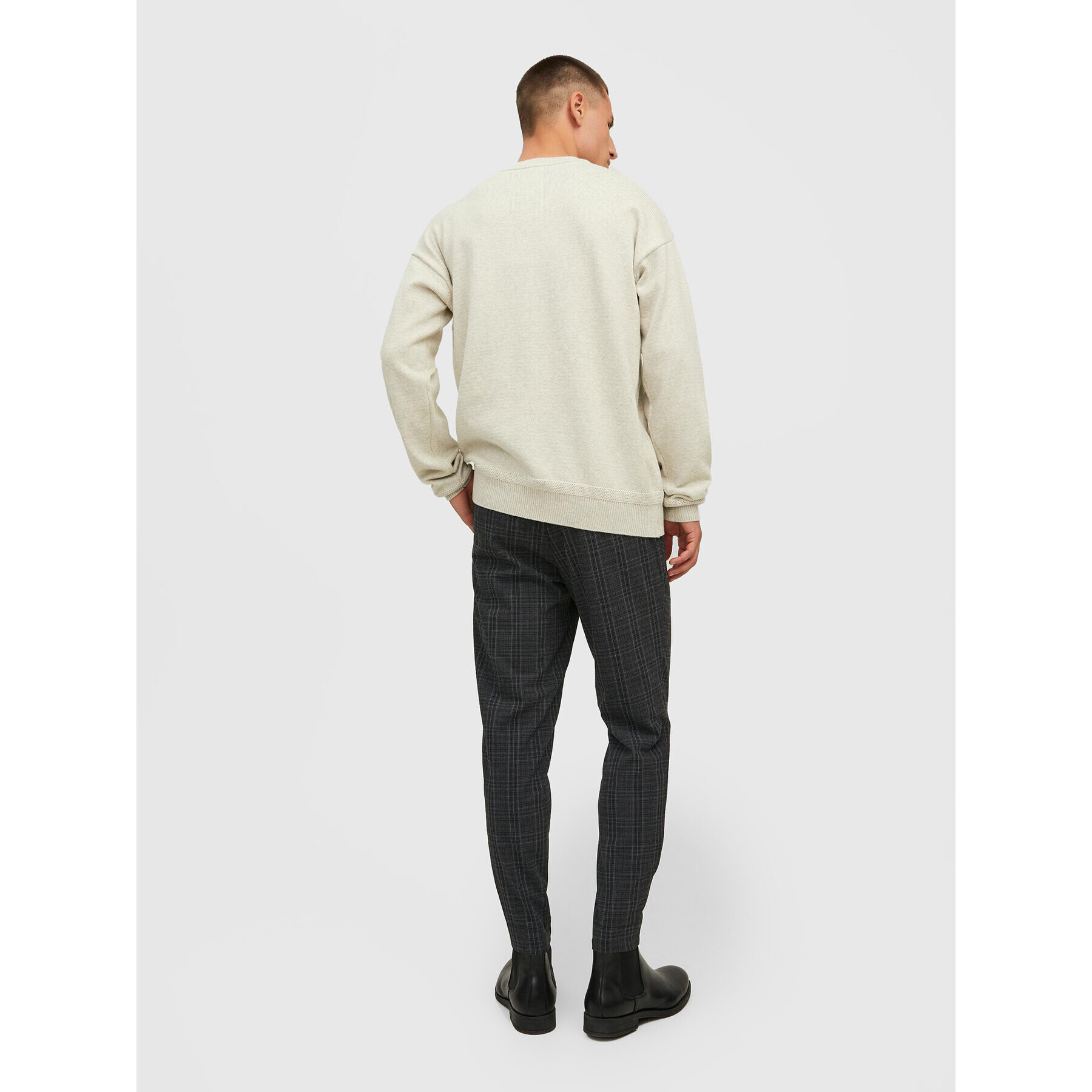 Jack&Jones Kalhoty z materiálu Stace 12212970 Šedá Regular Fit - Pepit.cz