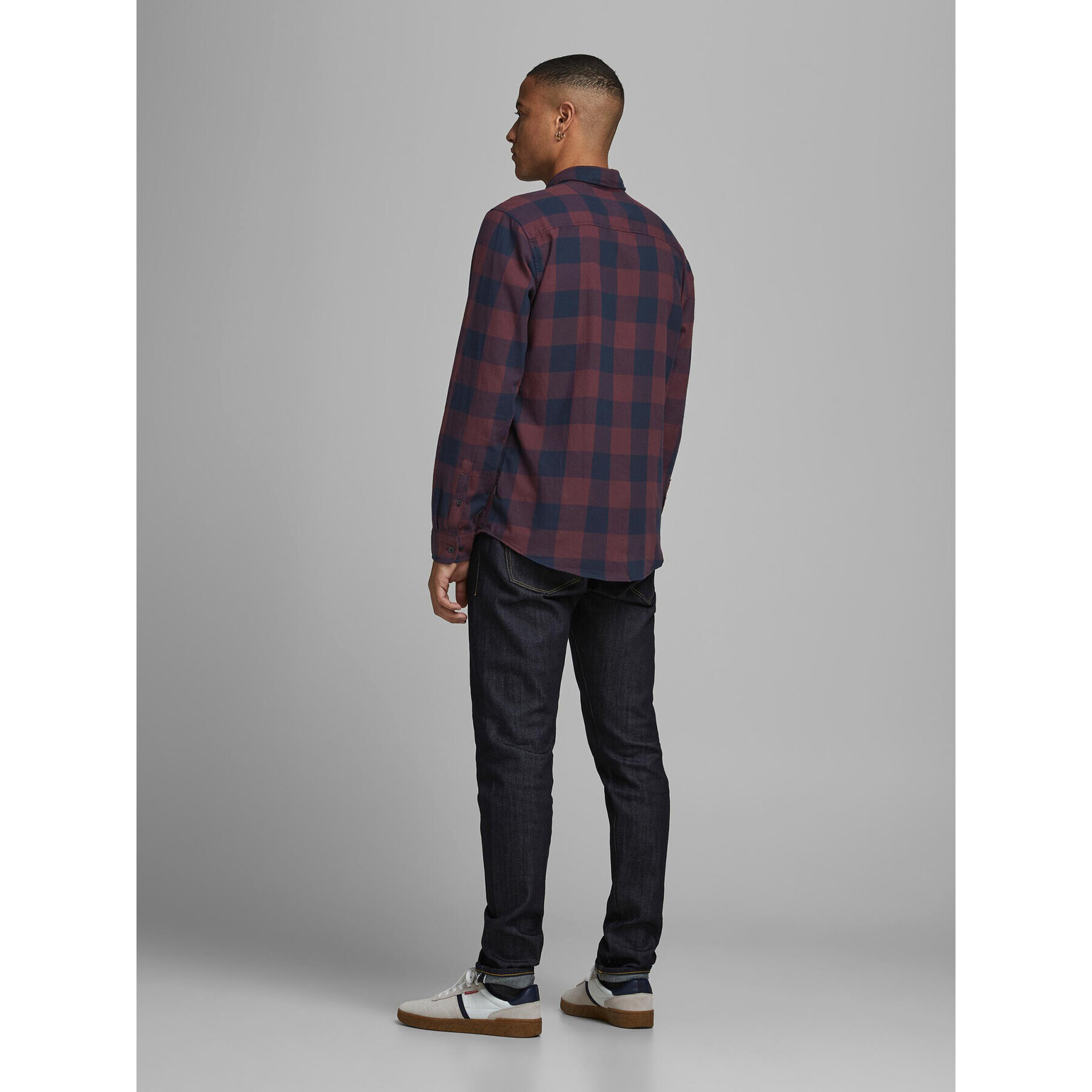 Jack&Jones Košile 12181602 Tmavomodrá Slim Fit - Pepit.cz