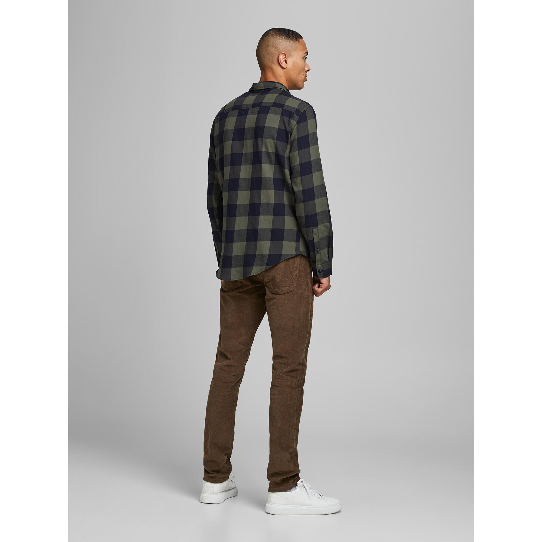 Jack&Jones Košile 12181602 Zelená Slim Fit - Pepit.cz