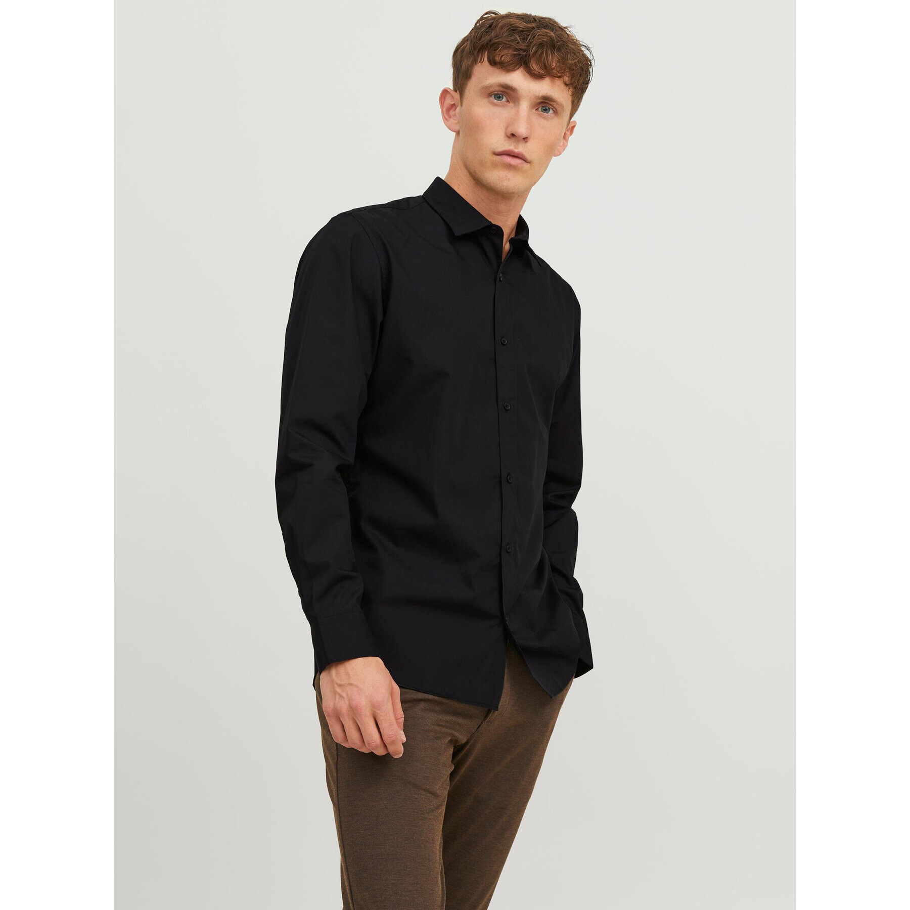 Jack&Jones Košile 12187222 Černá Slim Fit - Pepit.cz