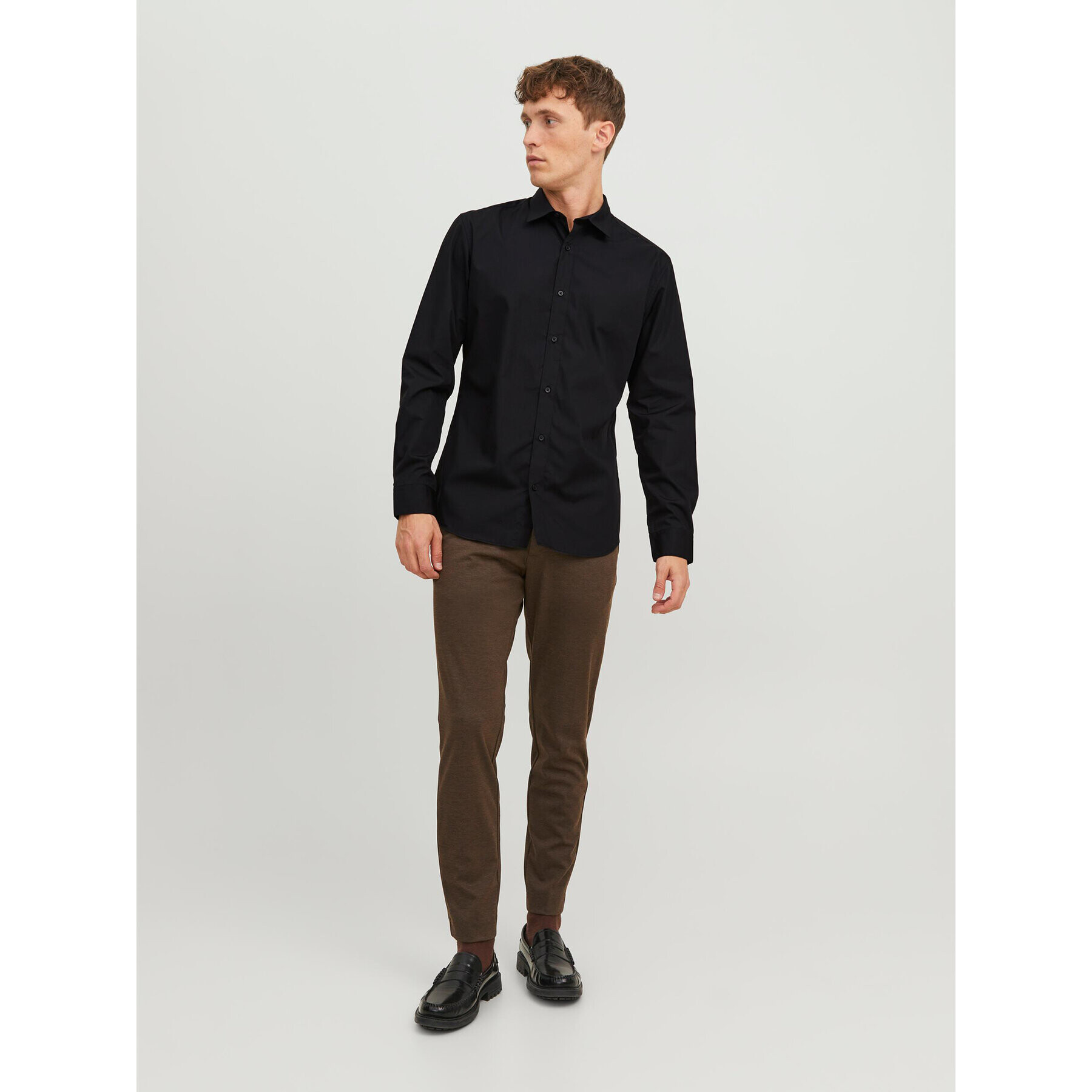 Jack&Jones Košile 12187222 Černá Slim Fit - Pepit.cz