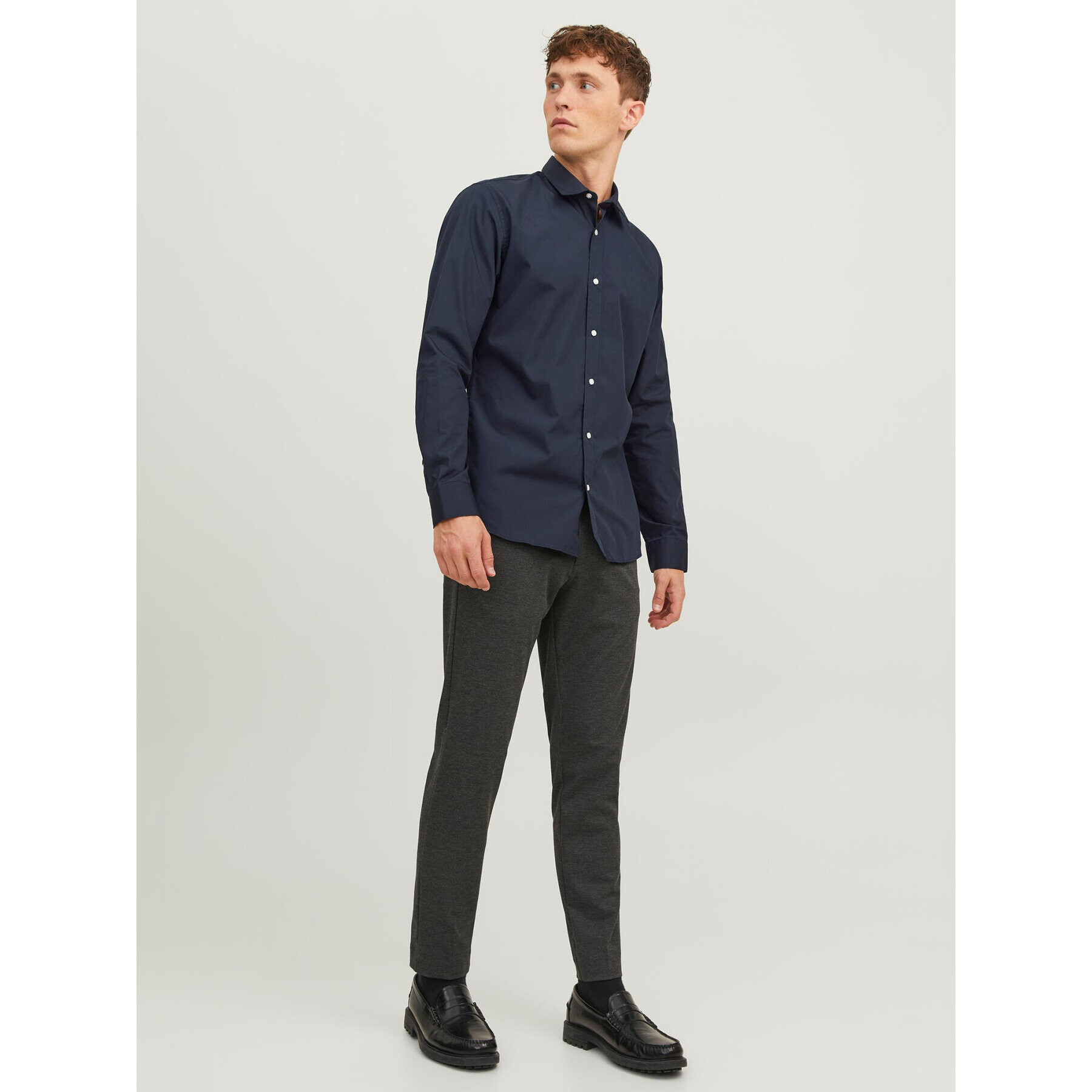 Jack&Jones Košile 12187222 Tmavomodrá Slim Fit - Pepit.cz