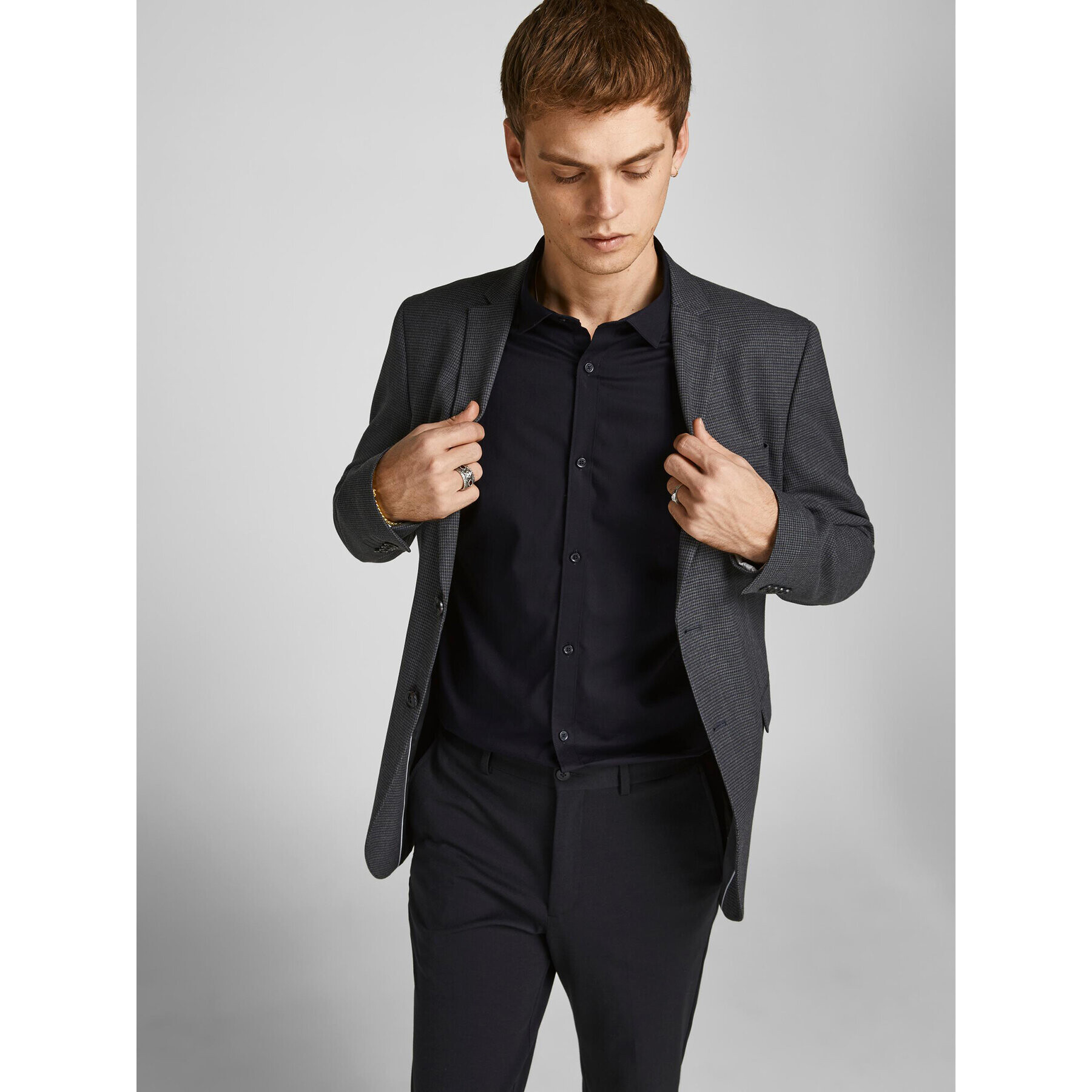 Jack&Jones Košile 12201905 Černá Slim Fit - Pepit.cz