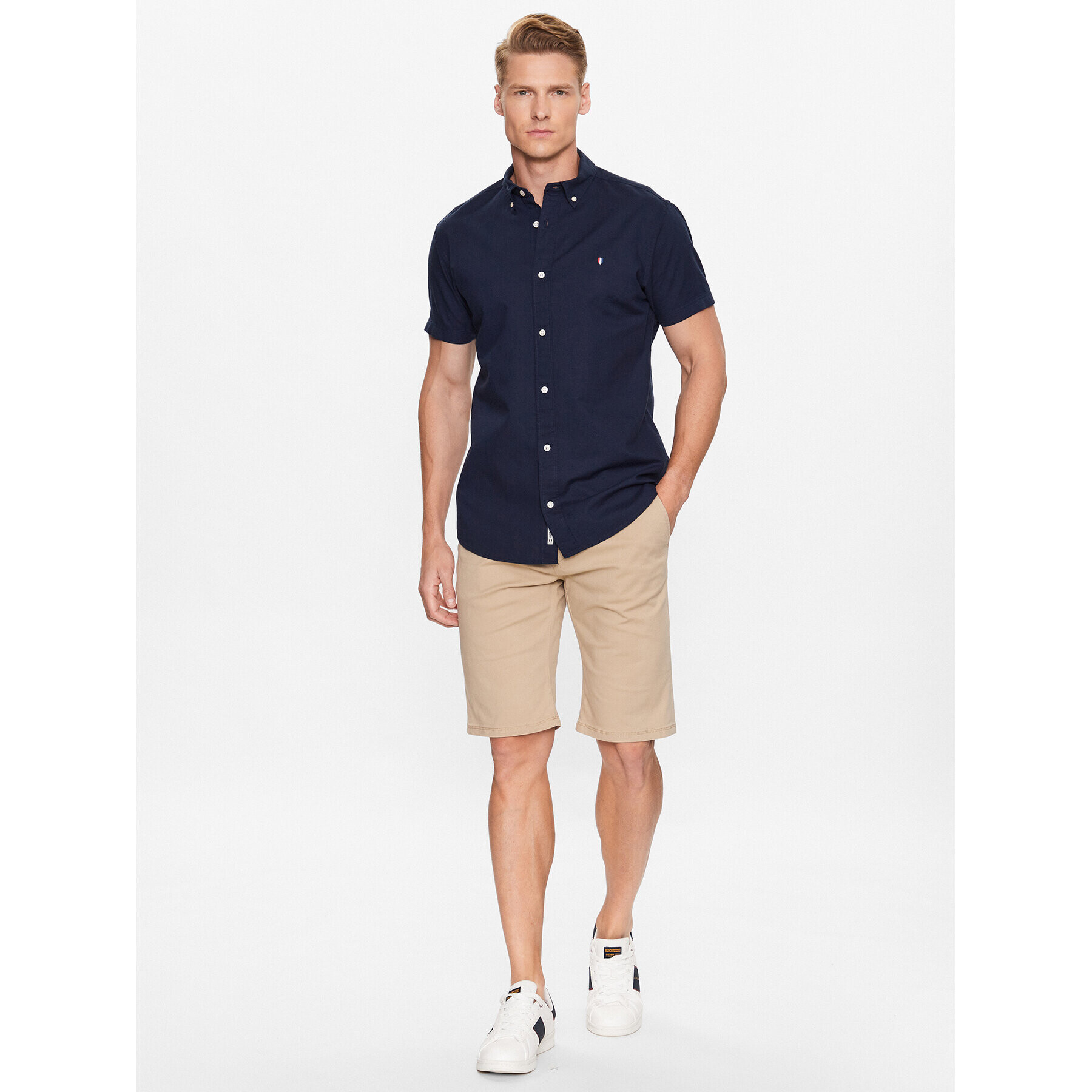 Jack&Jones Košile 12233118 Tmavomodrá Slim Fit - Pepit.cz