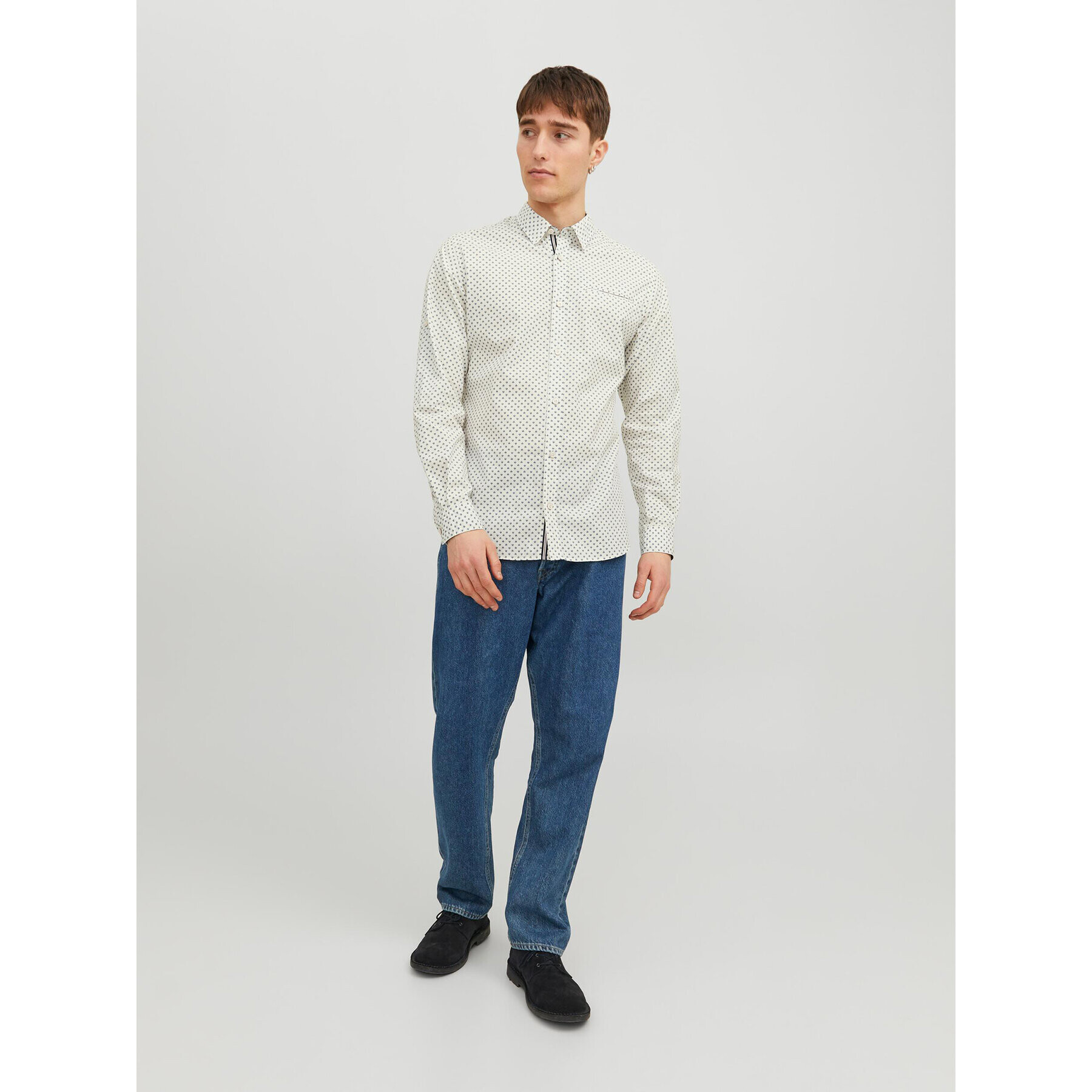 Jack&Jones Košile 12235969 Bílá Slim Fit - Pepit.cz