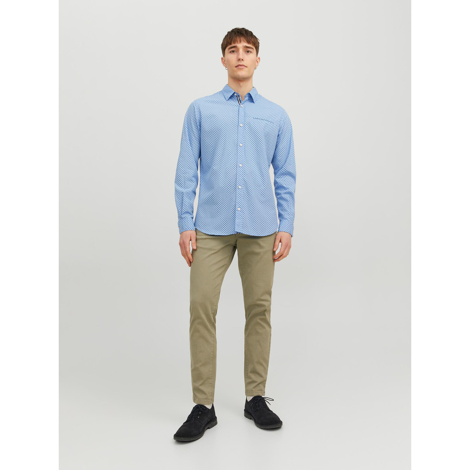 Jack&Jones Košile 12235969 Modrá Slim Fit - Pepit.cz