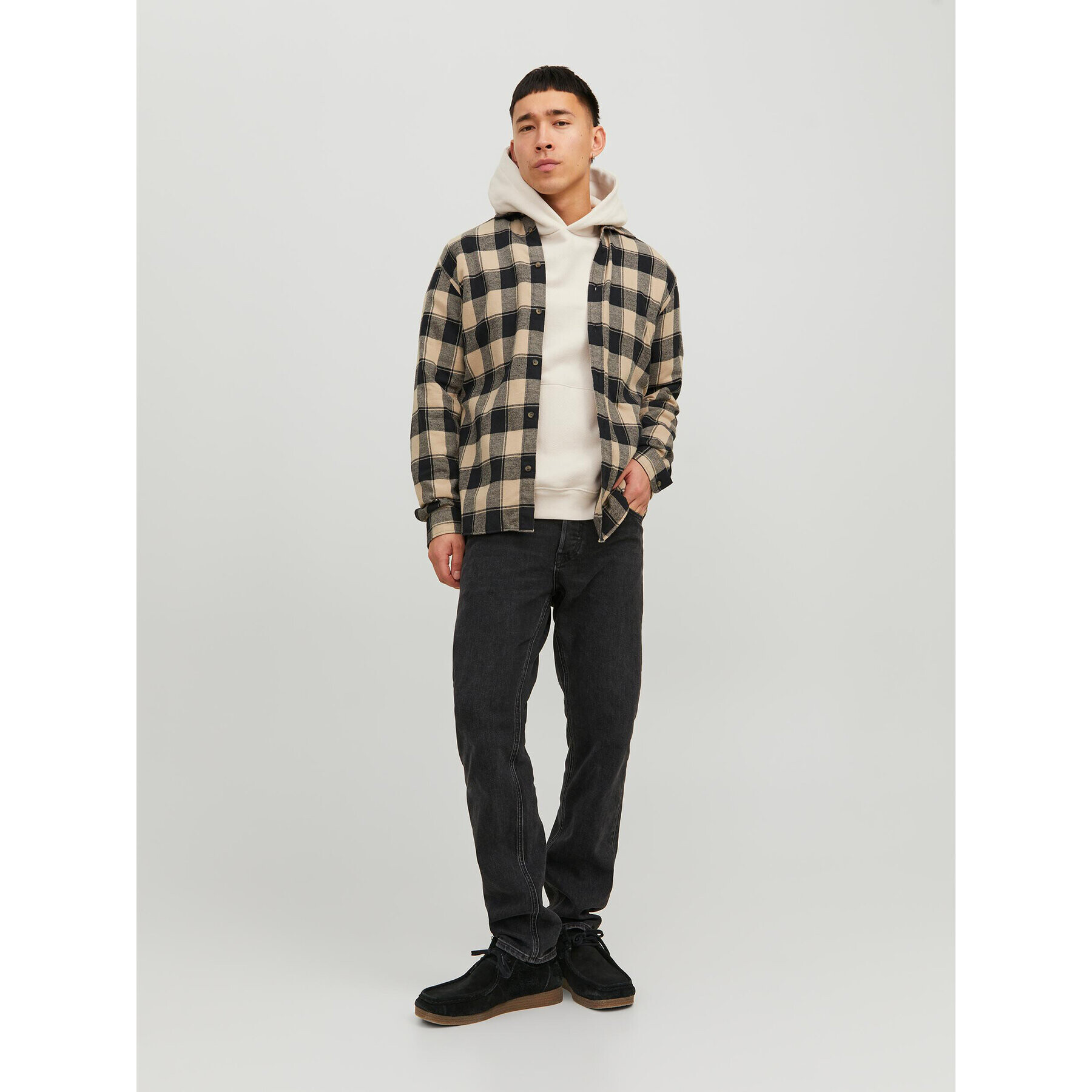 Jack&Jones Košile 12236873 Béžová Slim Fit - Pepit.cz