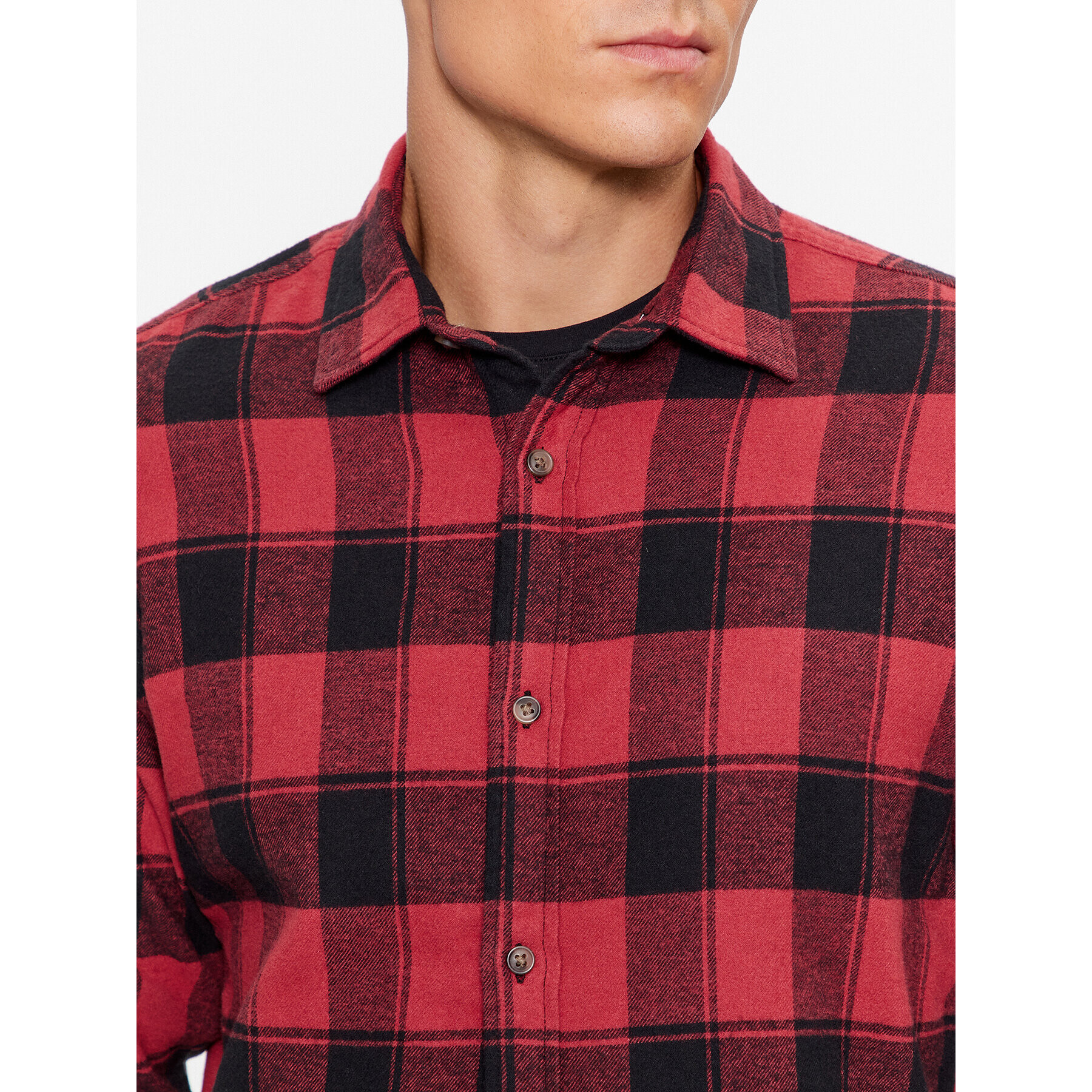 Jack&Jones Košile 12236873 Červená Slim Fit - Pepit.cz