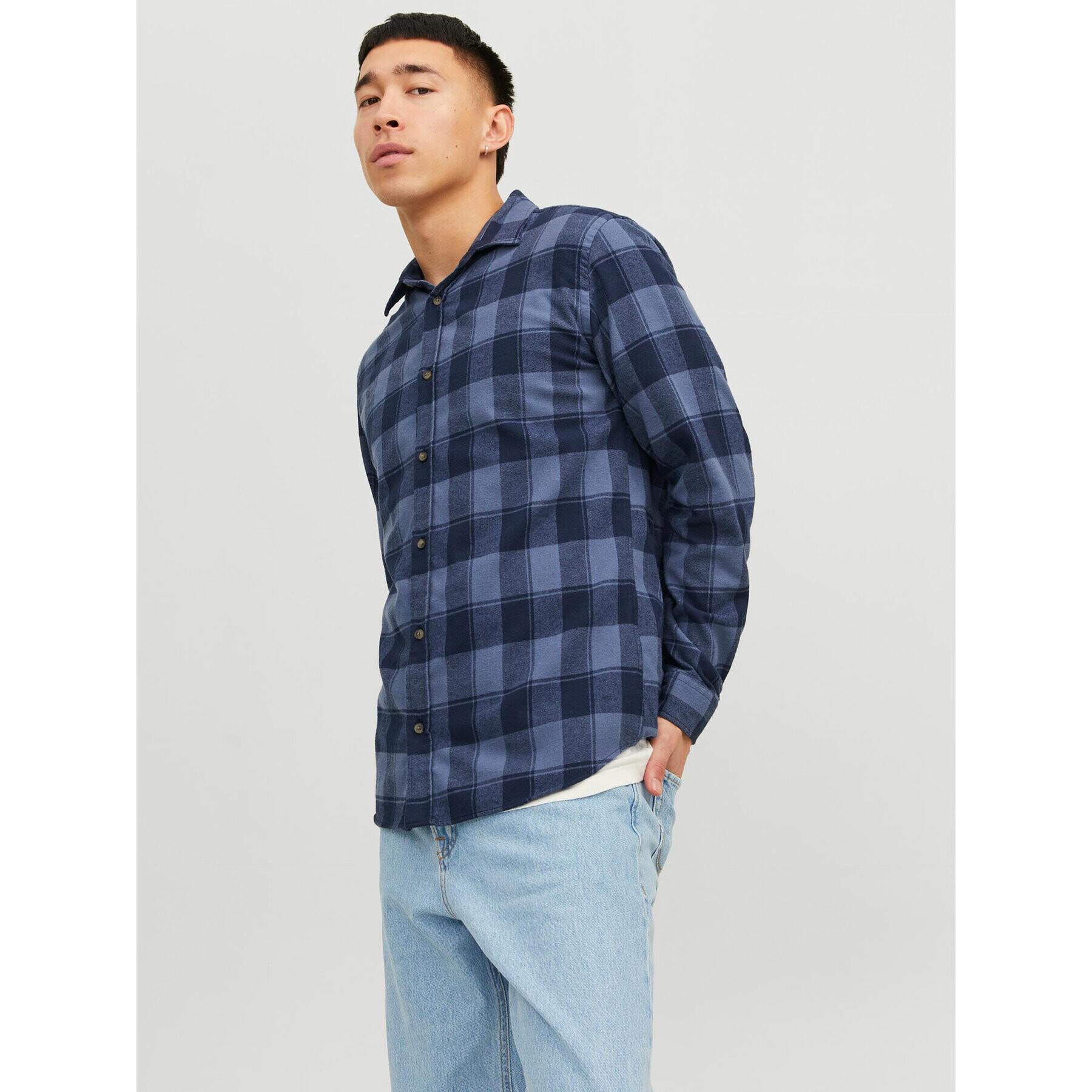 Jack&Jones Košile 12236873 Modrá Slim Fit - Pepit.cz