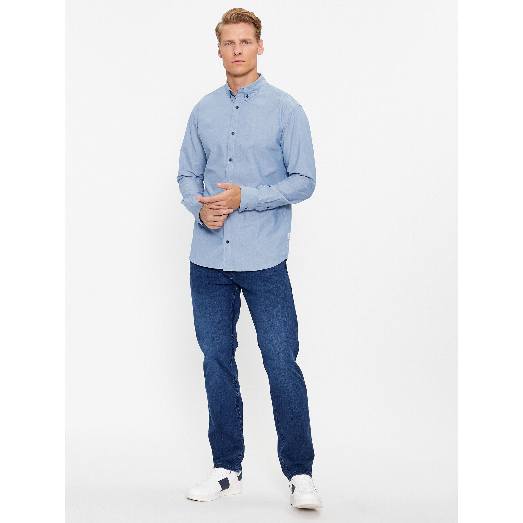 Jack&Jones Košile 12237287 Modrá Slim Fit - Pepit.cz