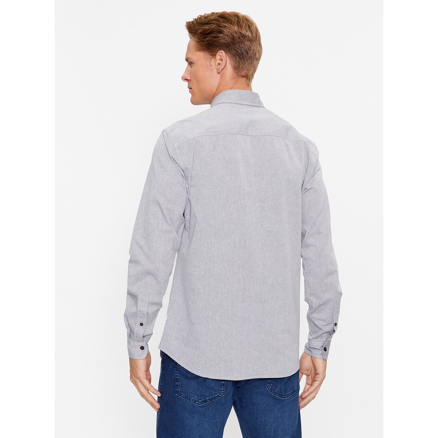 Jack&Jones Košile 12237287 Šedá Slim Fit - Pepit.cz