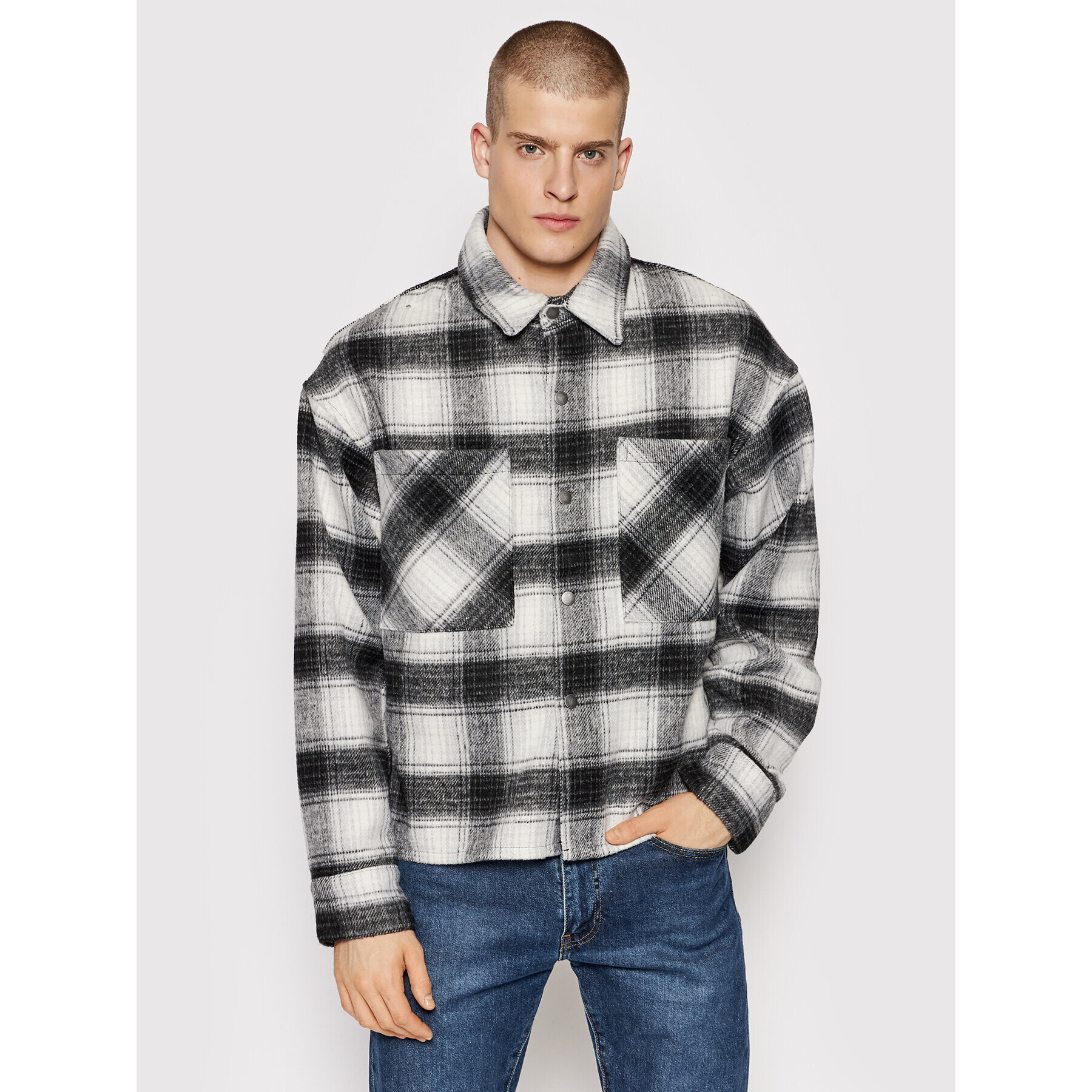 Jack&Jones Košile Cane 12182453 Šedá Regular Fit - Pepit.cz