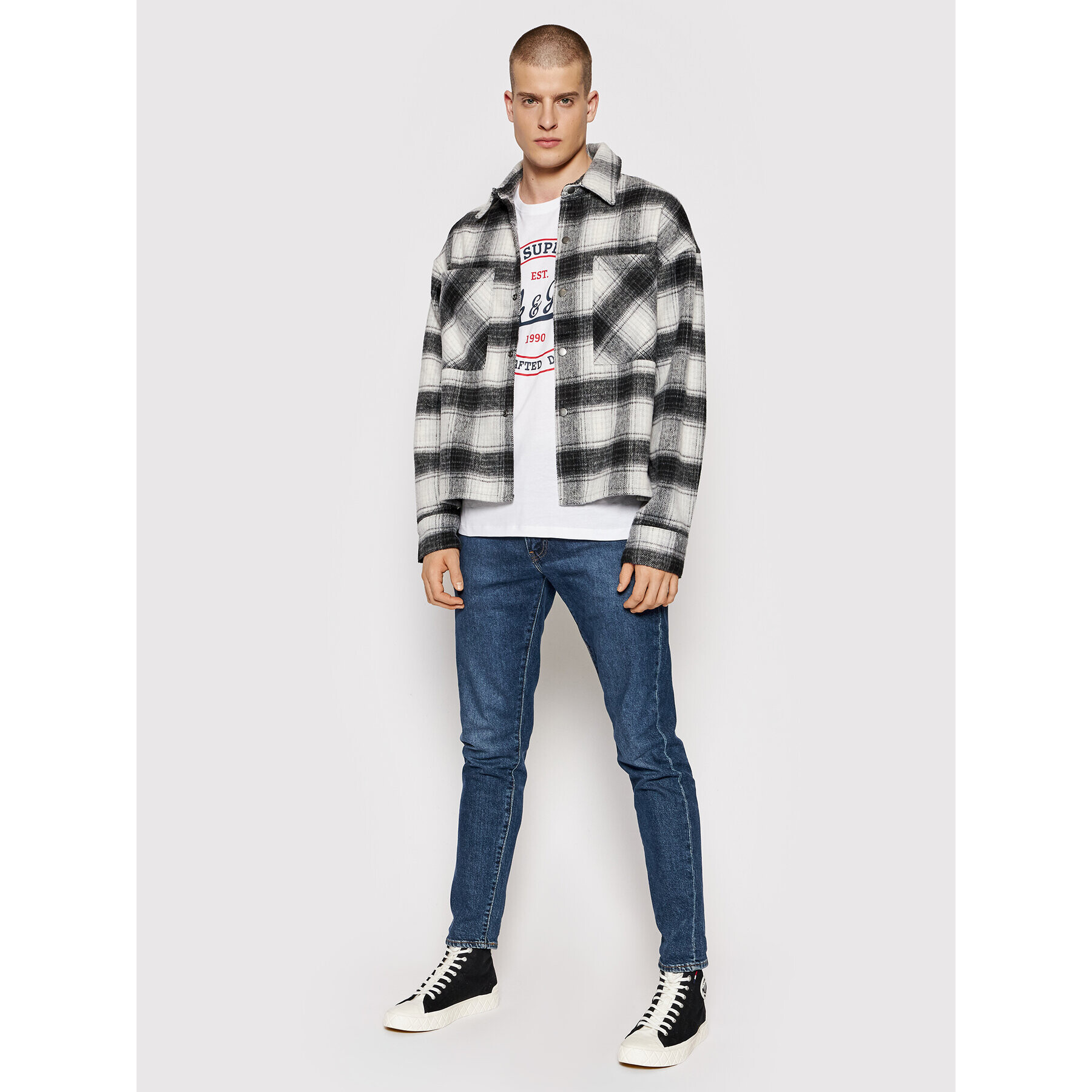 Jack&Jones Košile Cane 12182453 Šedá Regular Fit - Pepit.cz