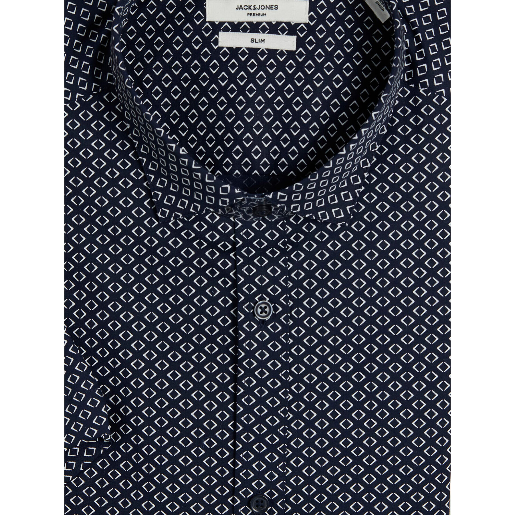 Jack&Jones Košile Cardiff 12231865 Tmavomodrá Slim Fit - Pepit.cz