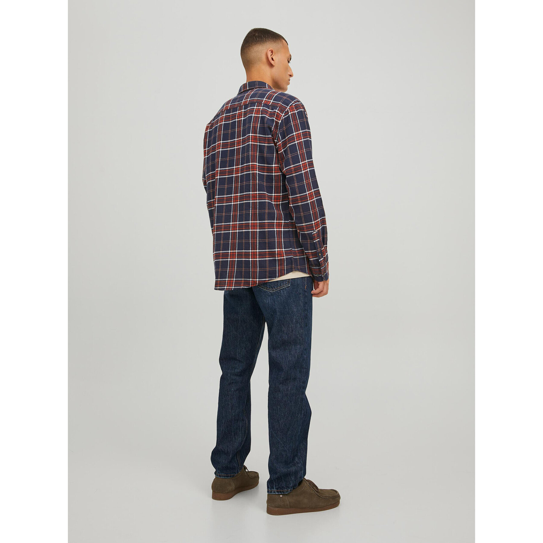 Jack&Jones Košile Classic Check 12209098 Tmavomodrá Regular Fit - Pepit.cz