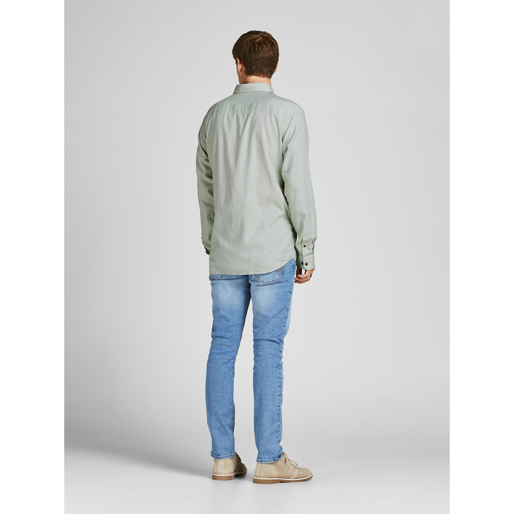 Jack&Jones Košile Classic Spring 12199505 Zelená Slim Fit - Pepit.cz