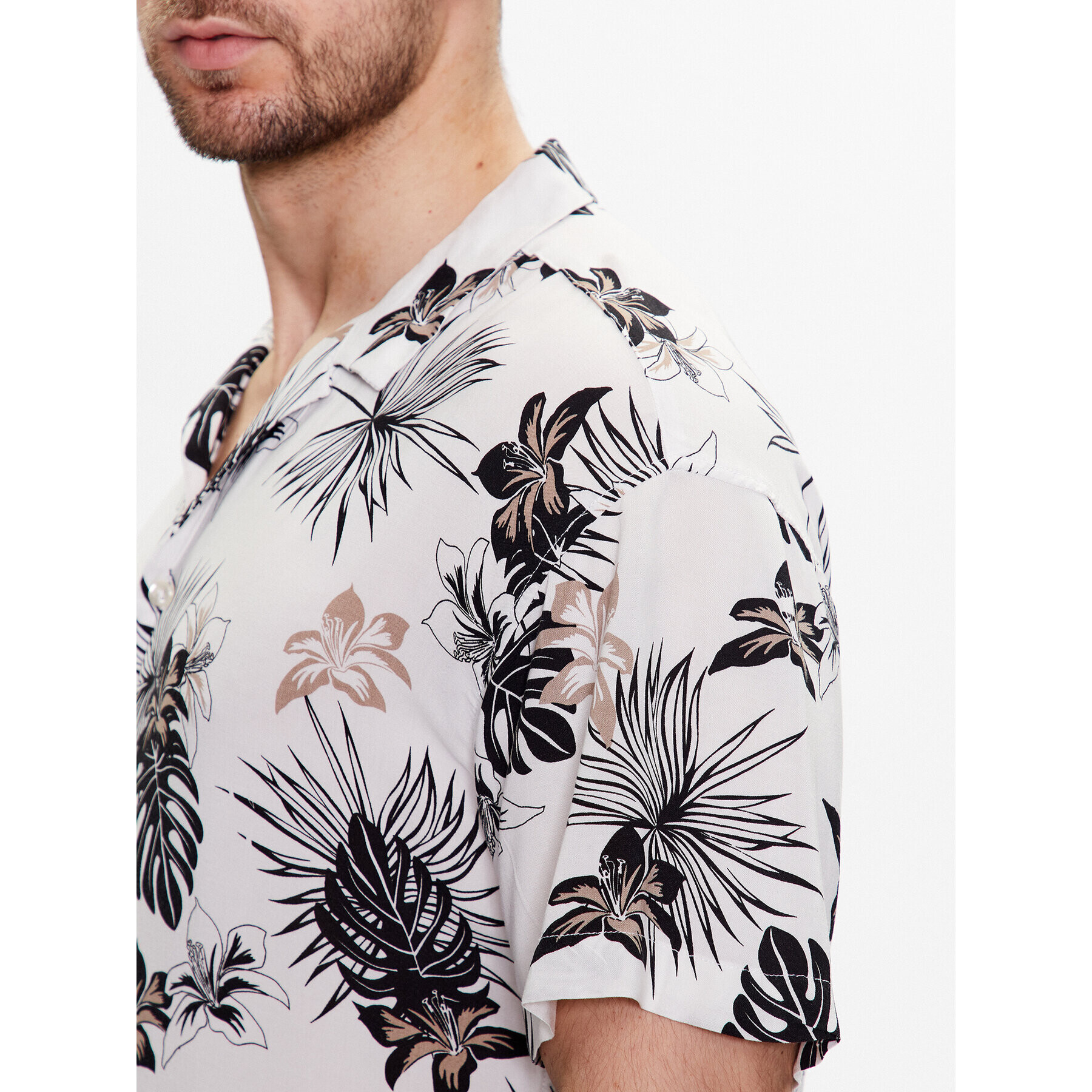 Jack&Jones Košile Irwin 12222959 Bílá Relaxed Fit - Pepit.cz