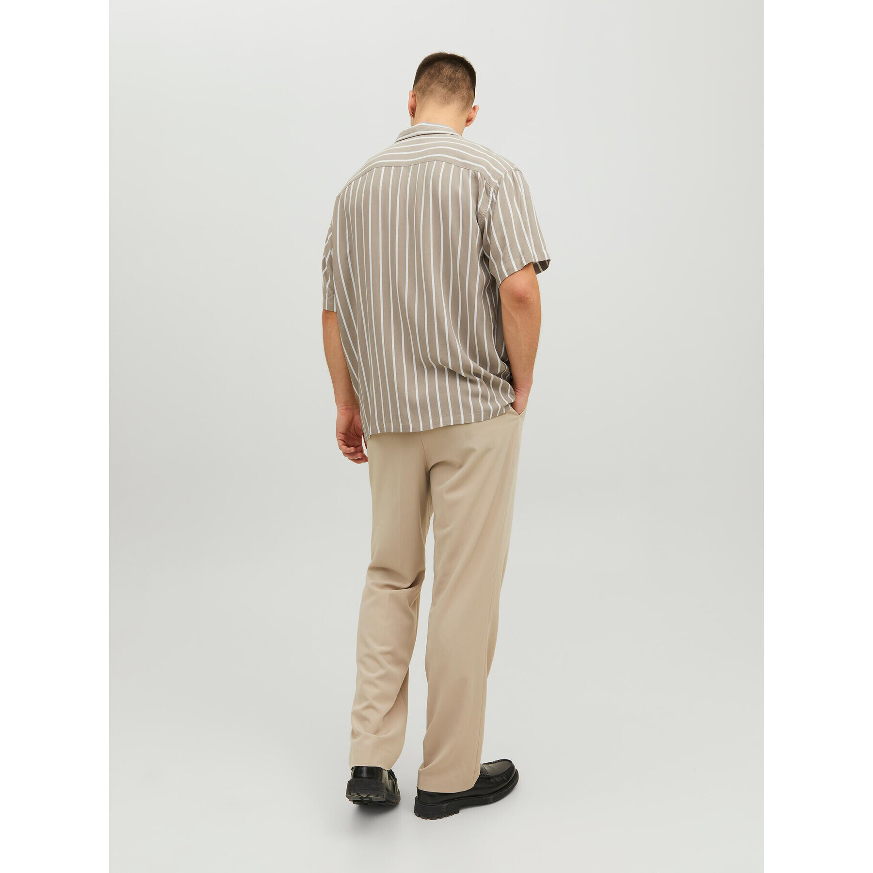 Jack&Jones Košile Jeff 12220423 Béžová Relaxed Fit - Pepit.cz