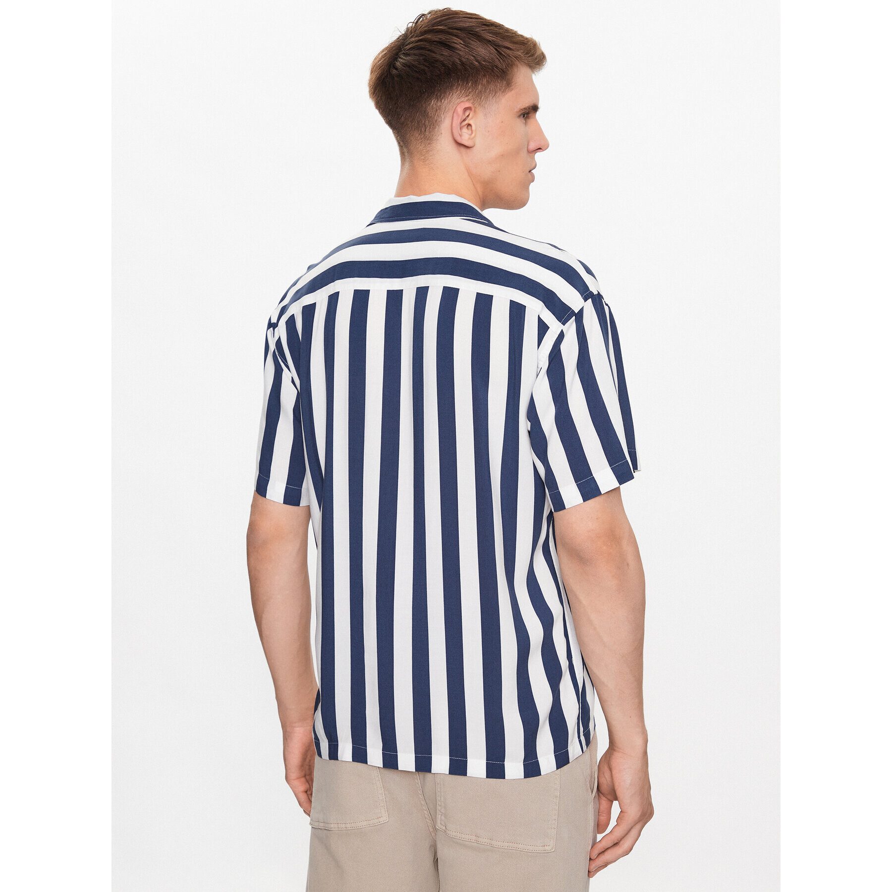 Jack&Jones Košile Jeff 12220423 Tmavomodrá Relaxed Fit - Pepit.cz