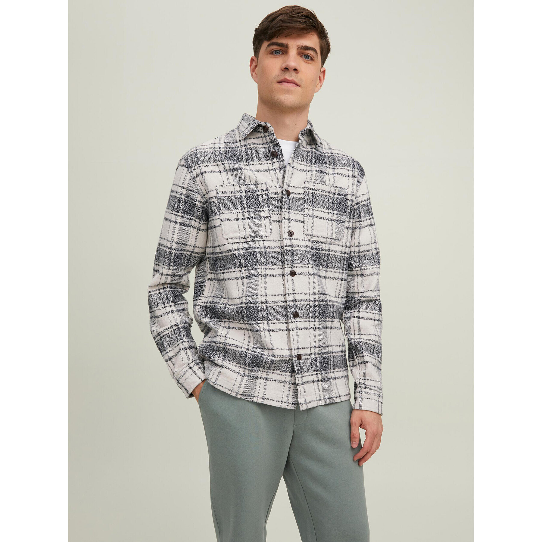 Jack&Jones Košile Logan 12211401 Béžová Regular Fit - Pepit.cz