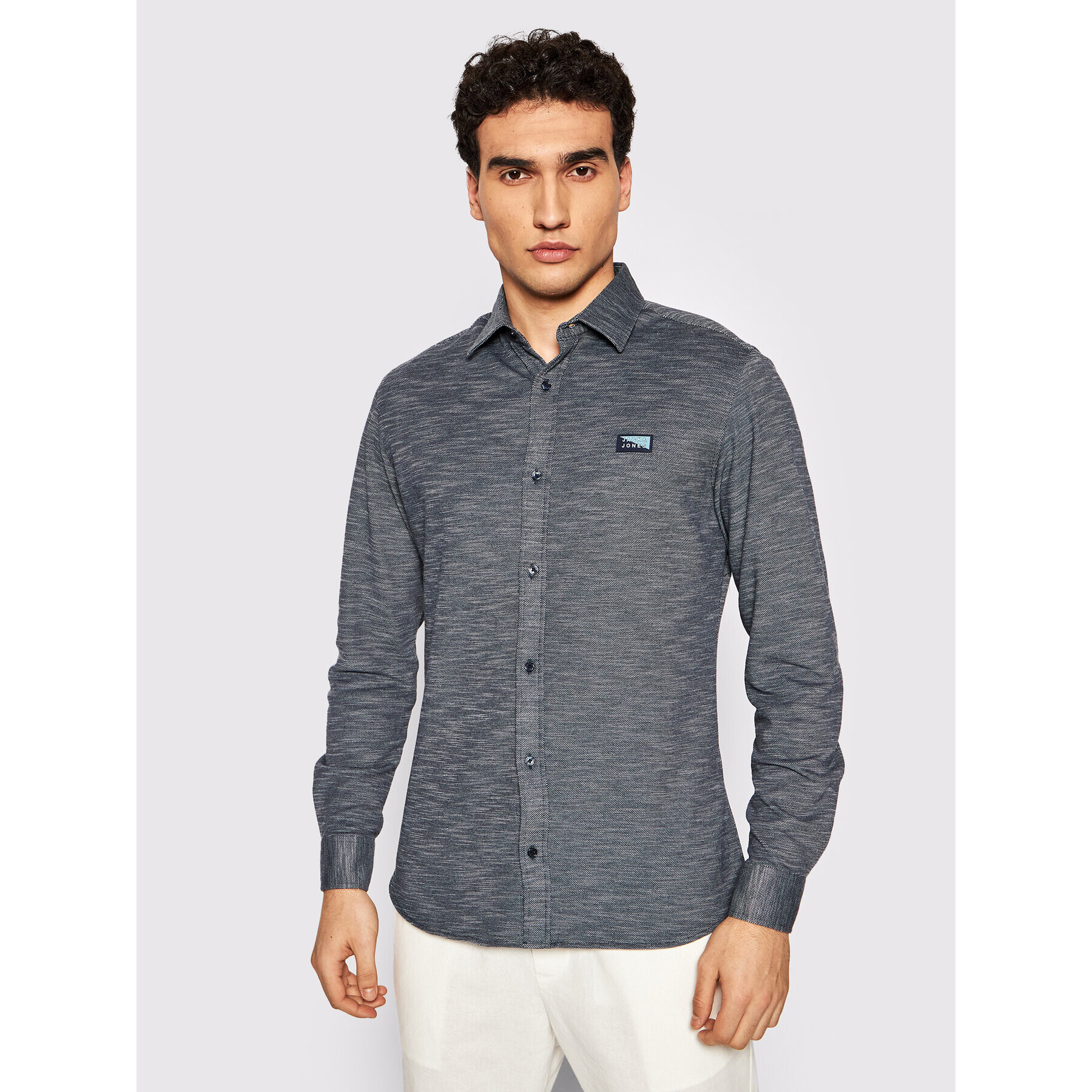 Jack&Jones Košile Montana 2183552 Šedá Slim Fit - Pepit.cz