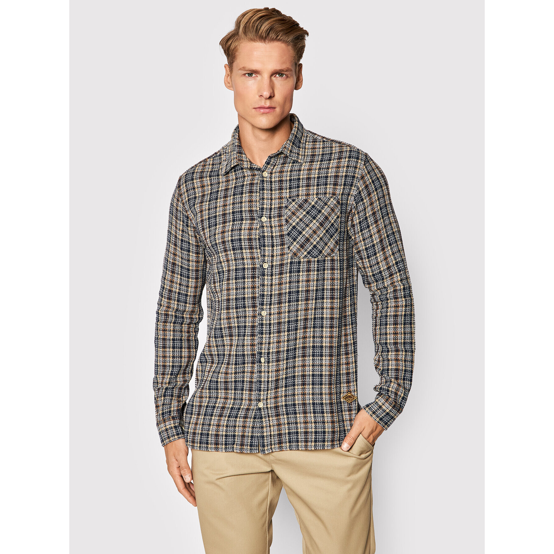 Jack&Jones Košile Parker 12191200 Tmavomodrá Slim Fit - Pepit.cz