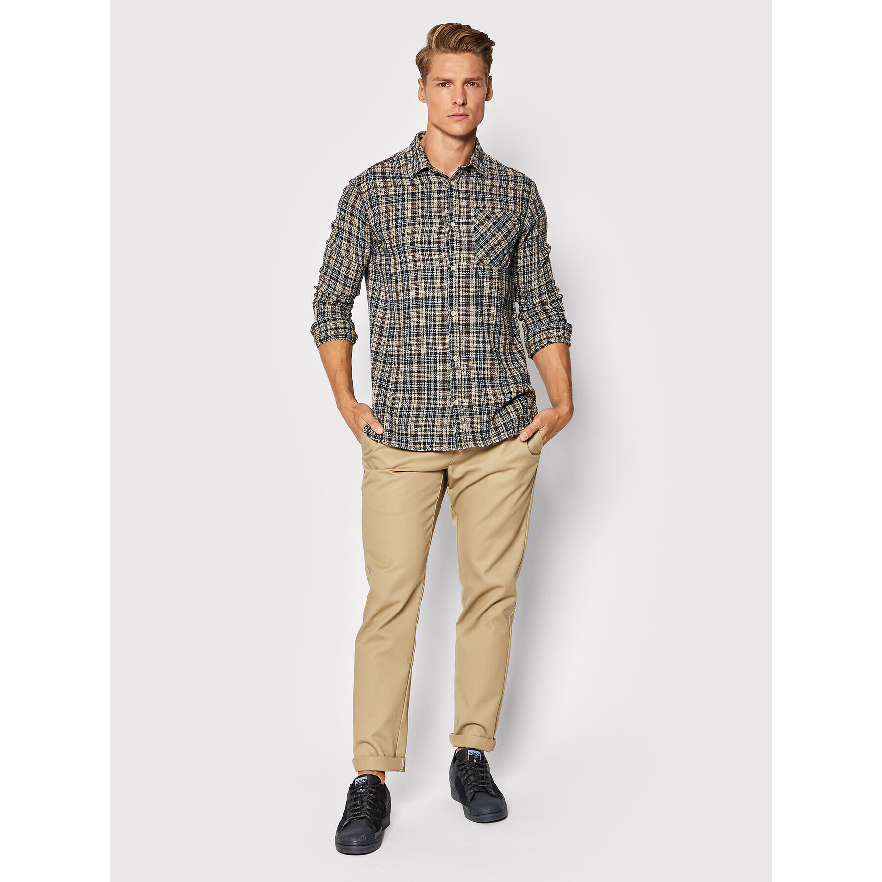 Jack&Jones Košile Parker 12191200 Tmavomodrá Slim Fit - Pepit.cz