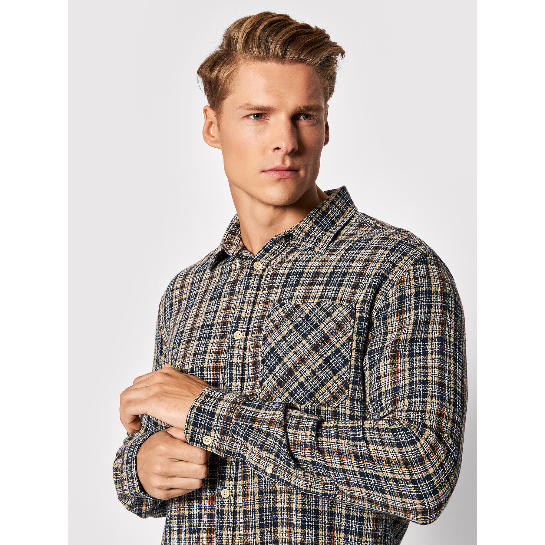 Jack&Jones Košile Parker 12191200 Tmavomodrá Slim Fit - Pepit.cz