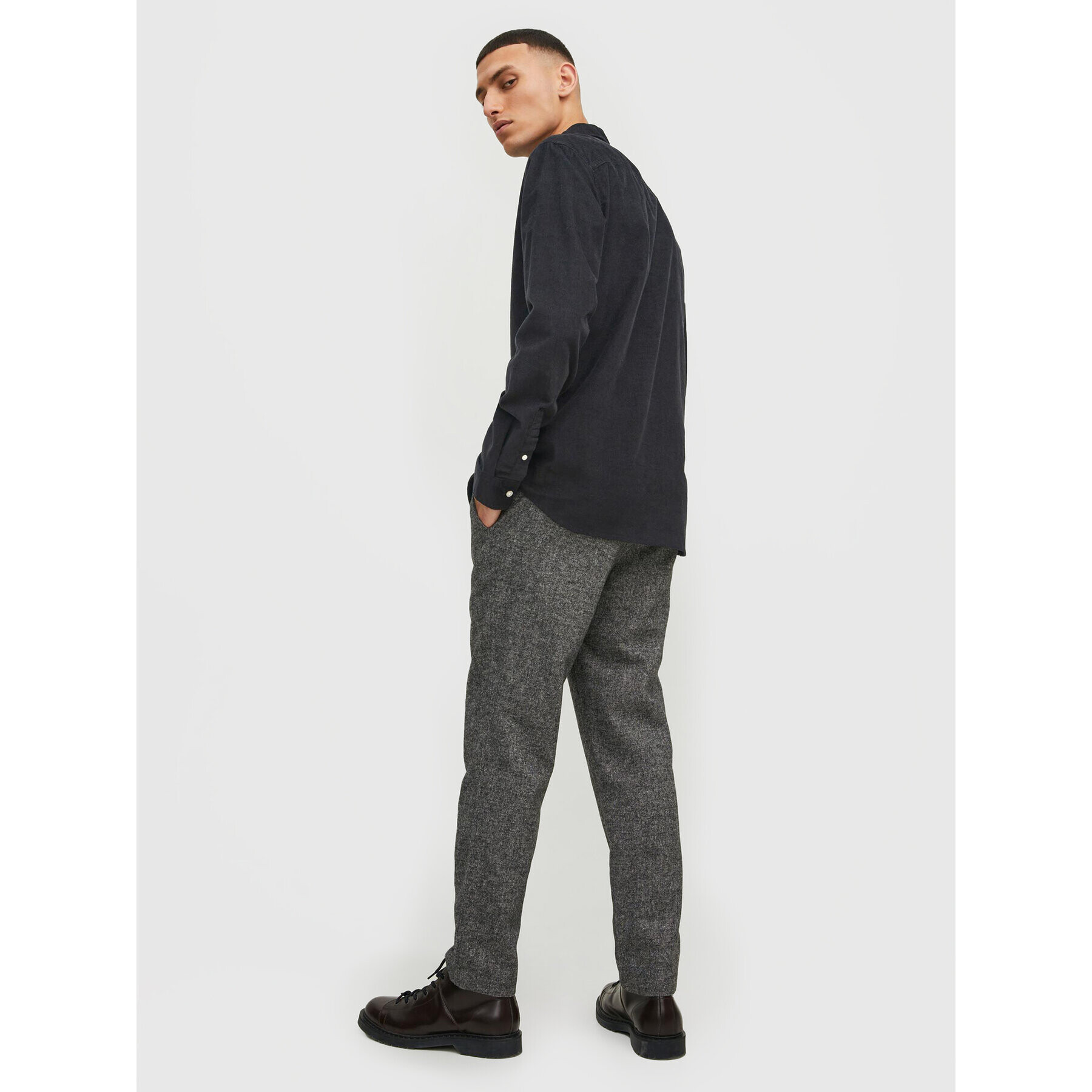 Jack&Jones Košile Plain 12212858 Černá Slim Fit - Pepit.cz