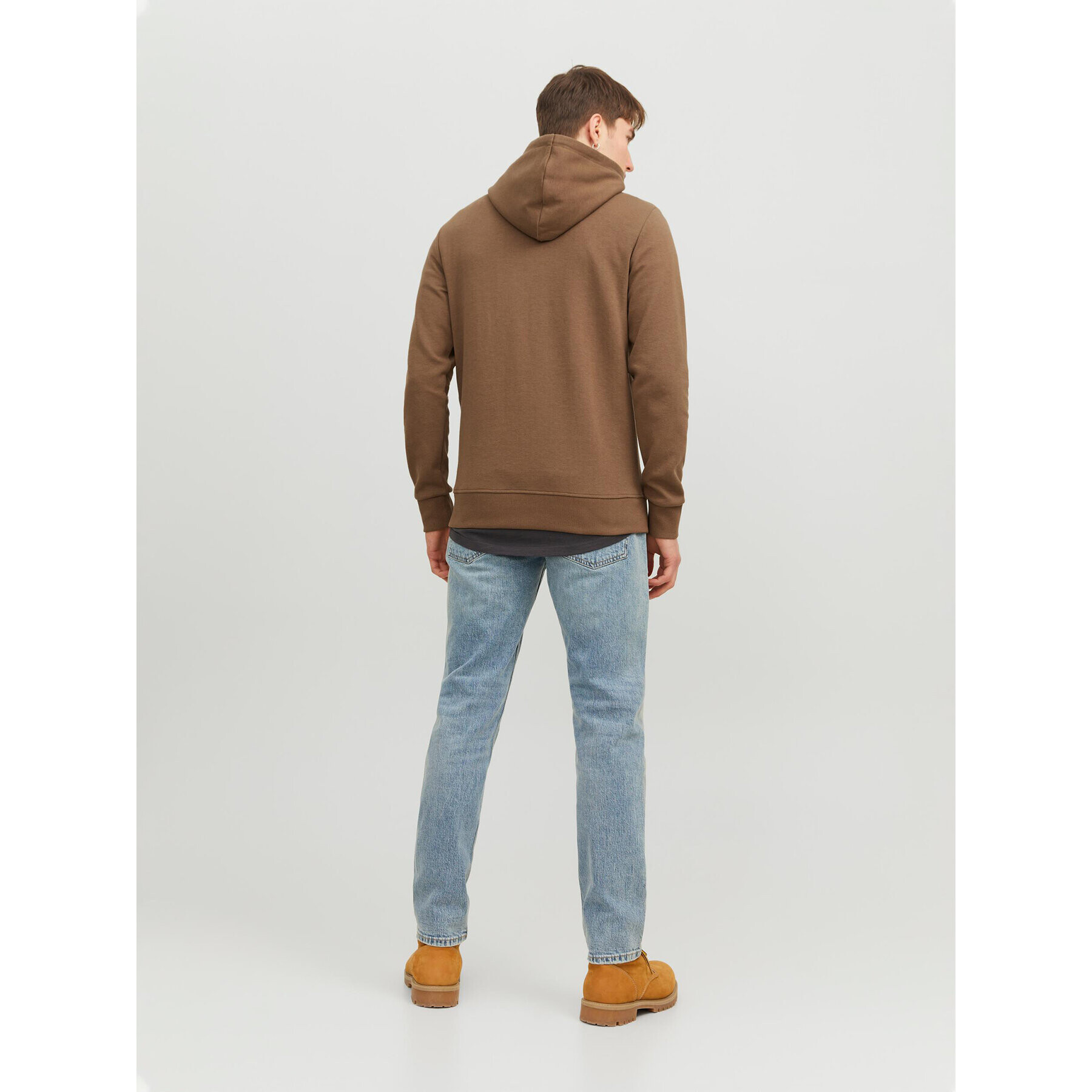 Jack&Jones Mikina 12182537 Hnědá Standard Fit - Pepit.cz