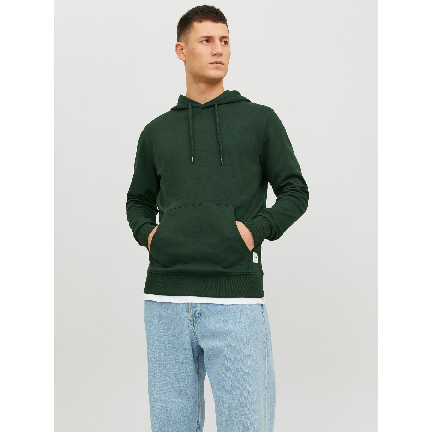 Jack&Jones Mikina 12182537 Zelená Standard Fit - Pepit.cz