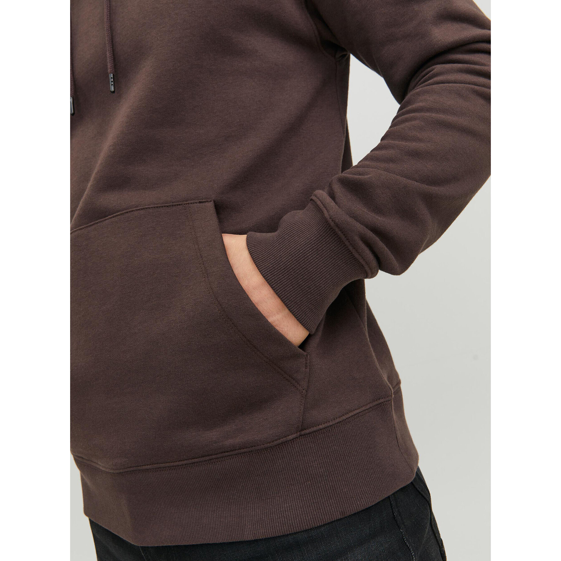 Jack&Jones Mikina 12208157 Hnědá Relaxed Fit - Pepit.cz