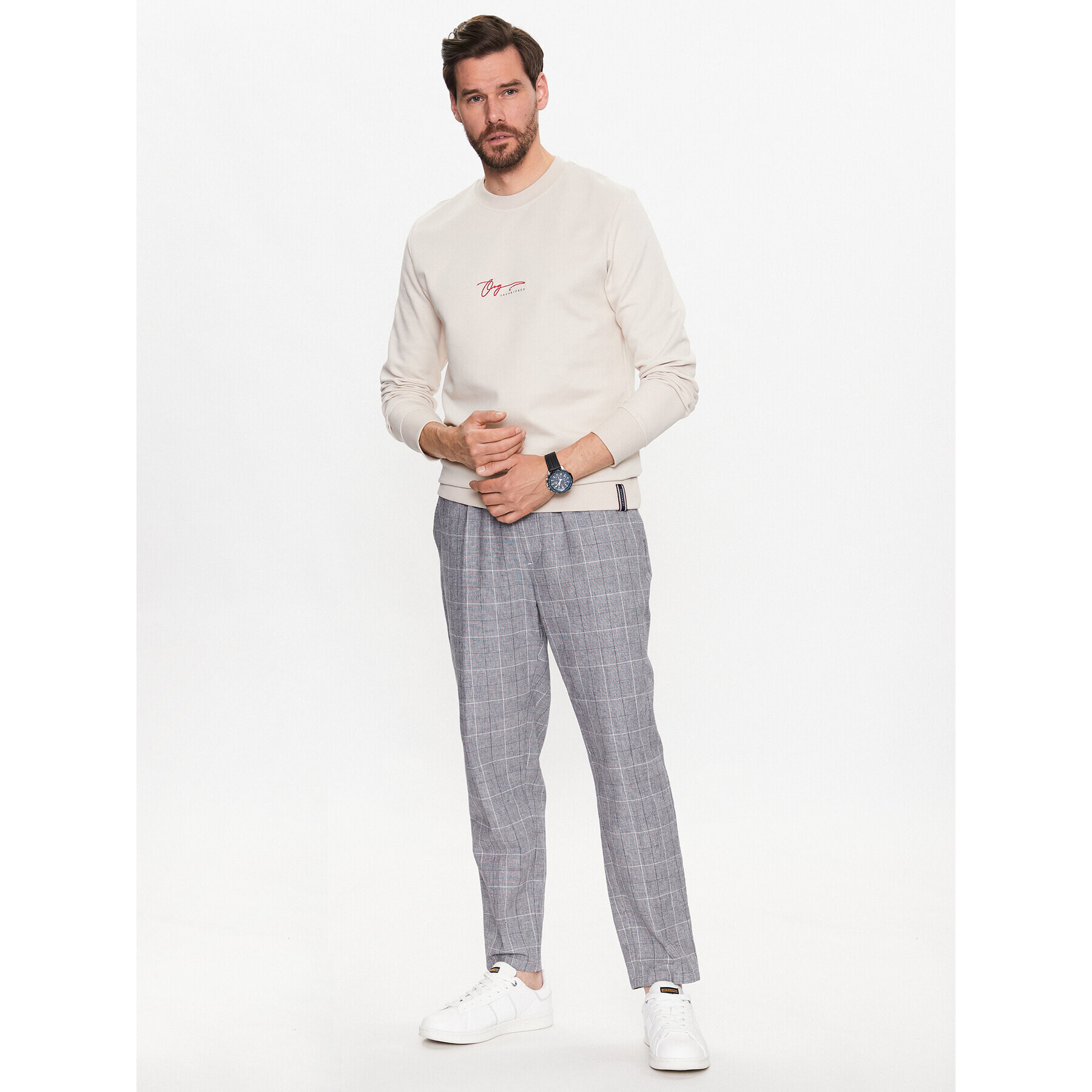 Jack&Jones Mikina Joshua 12228301 Béžová Standard Fit - Pepit.cz