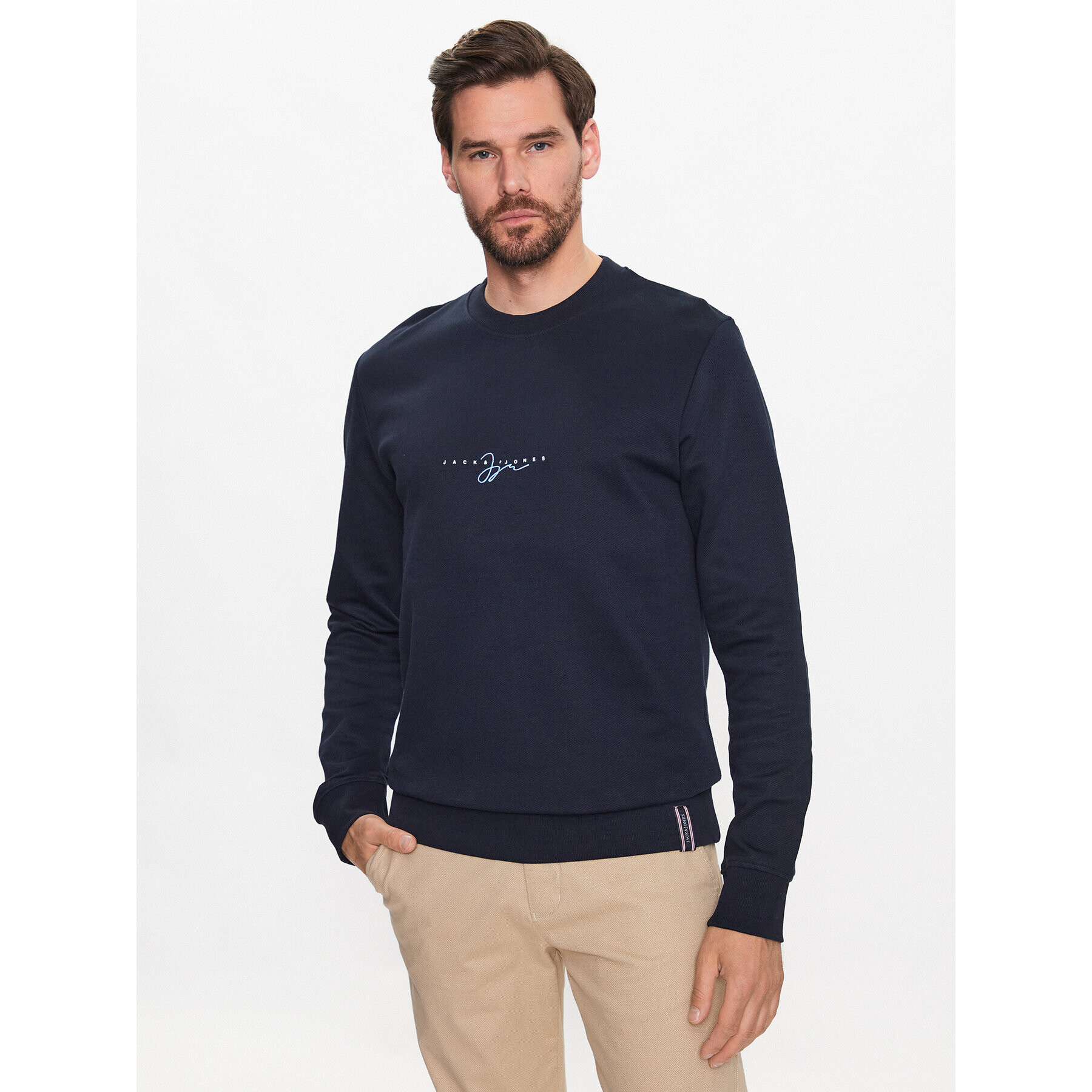 Jack&Jones Mikina Joshua 12228301 Tmavomodrá Standard Fit - Pepit.cz