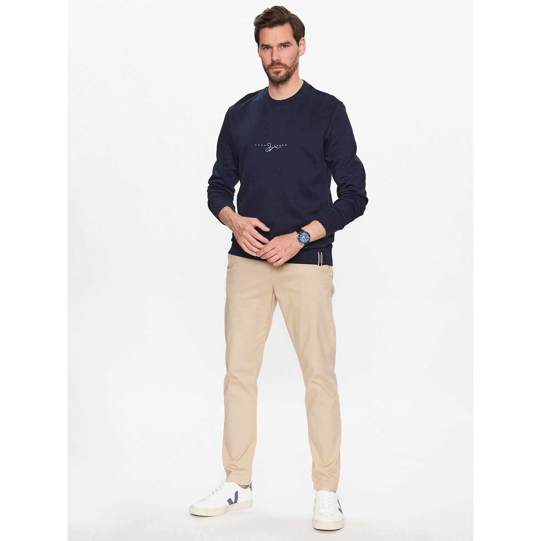 Jack&Jones Mikina Joshua 12228301 Tmavomodrá Standard Fit - Pepit.cz