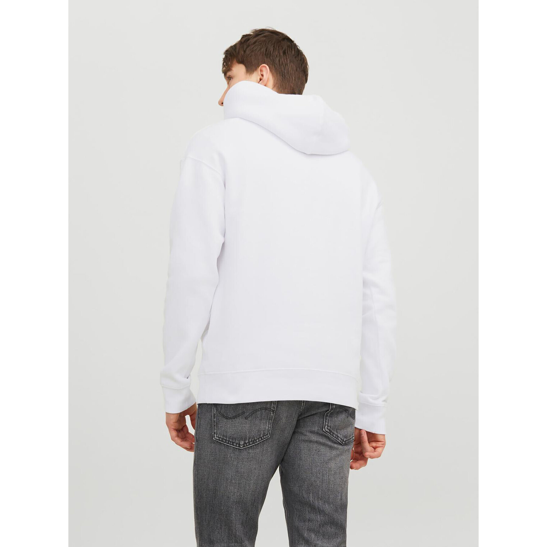 Jack&Jones Mikina 12233972 Bílá Relaxed Fit - Pepit.cz