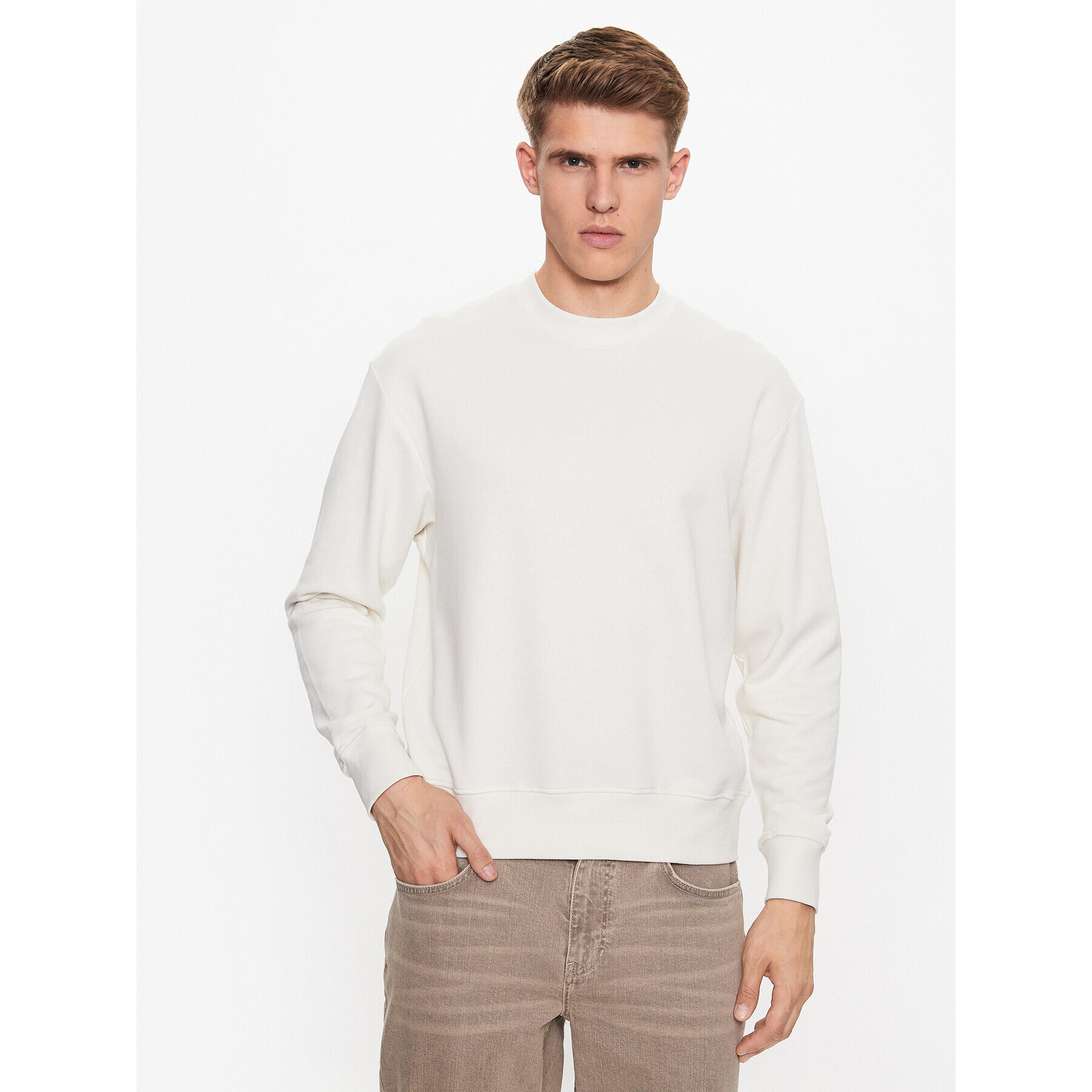 Jack&Jones Mikina Pure 12235017 Bílá Oversize - Pepit.cz