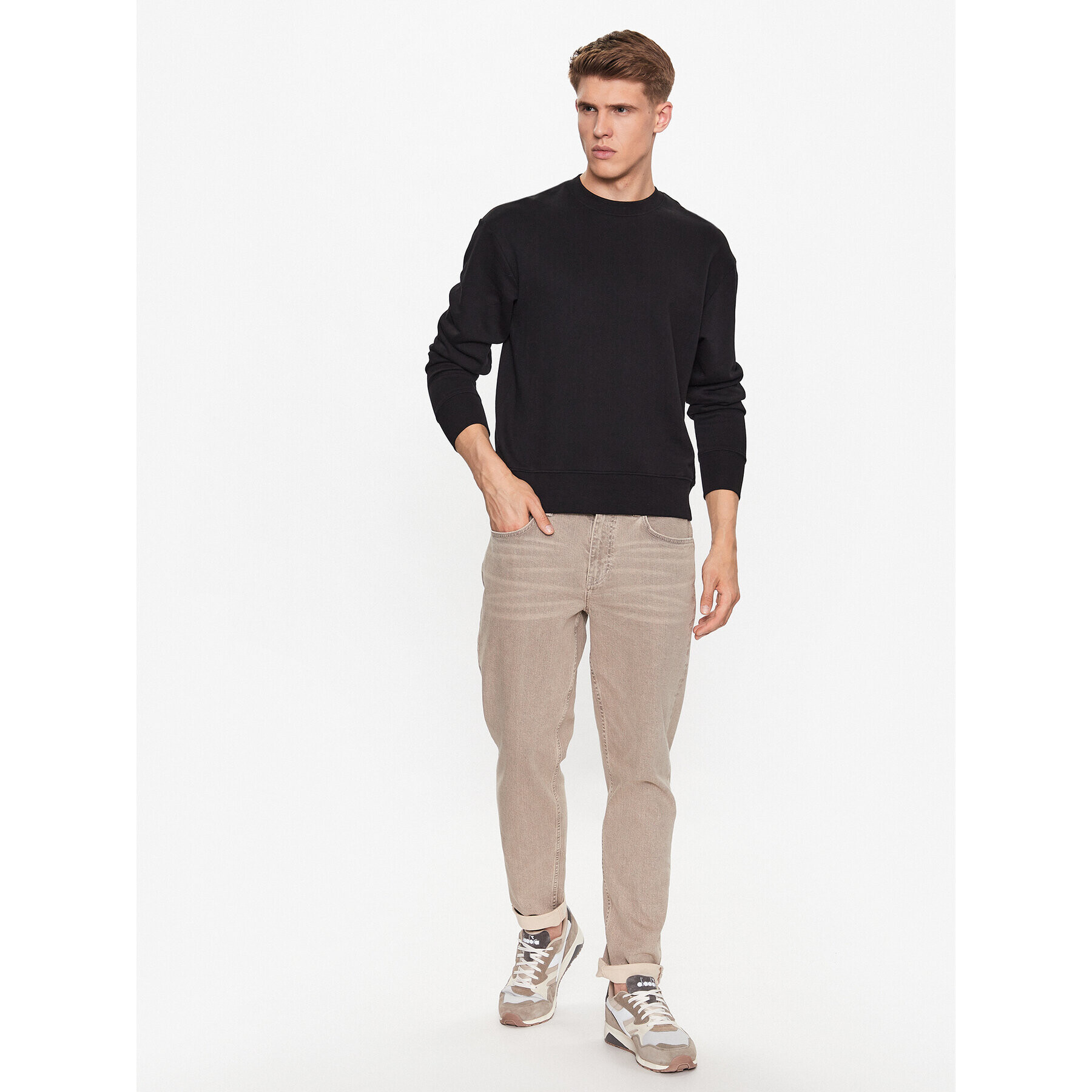 Jack&Jones Mikina Pure 12235017 Černá Oversize - Pepit.cz