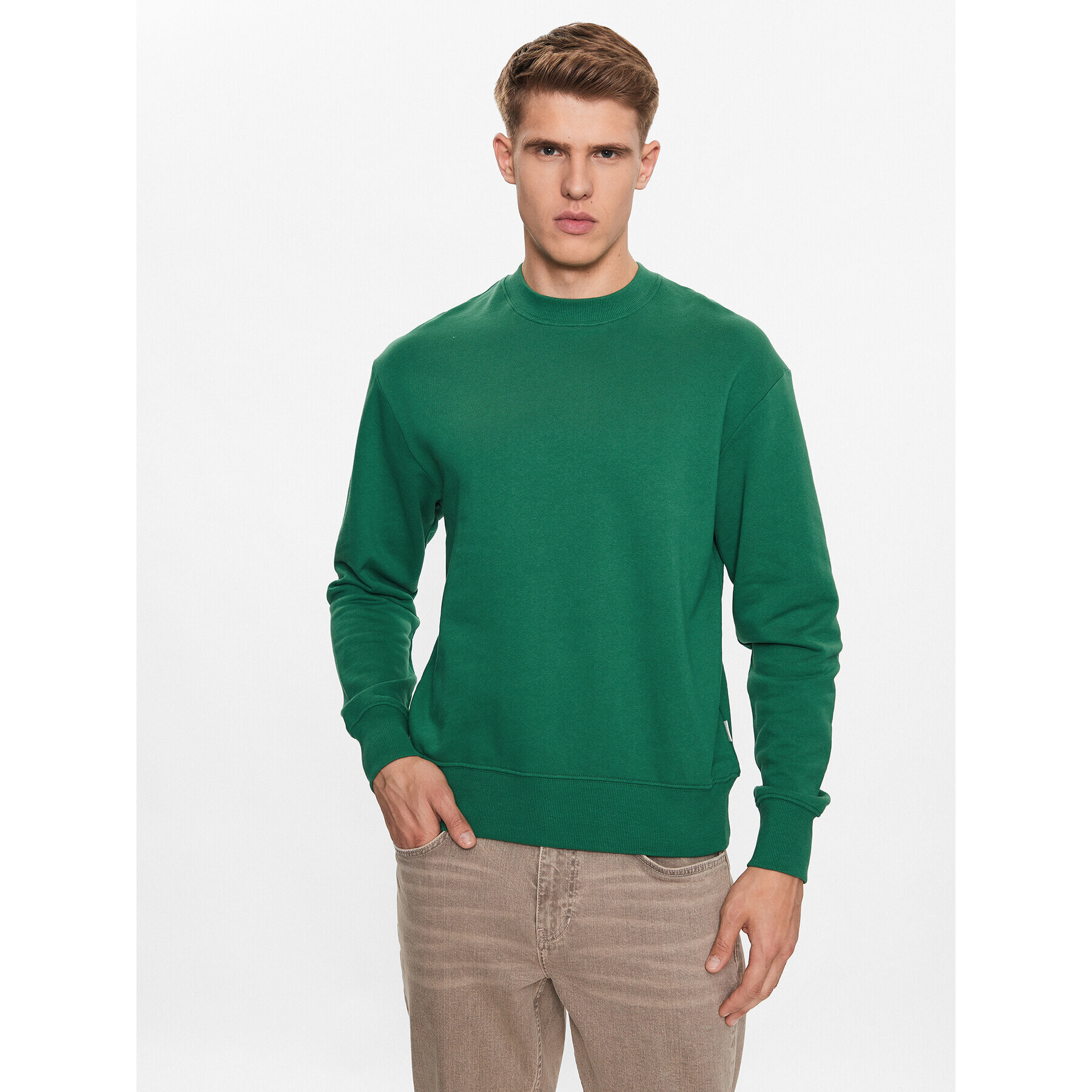 Jack&Jones Mikina Pure 12235017 Zelená Oversize - Pepit.cz