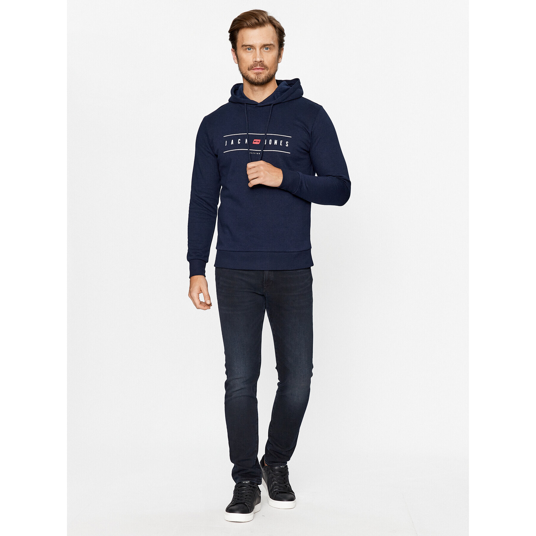 Jack&Jones Mikina 12235460 Tmavomodrá Regular Fit - Pepit.cz